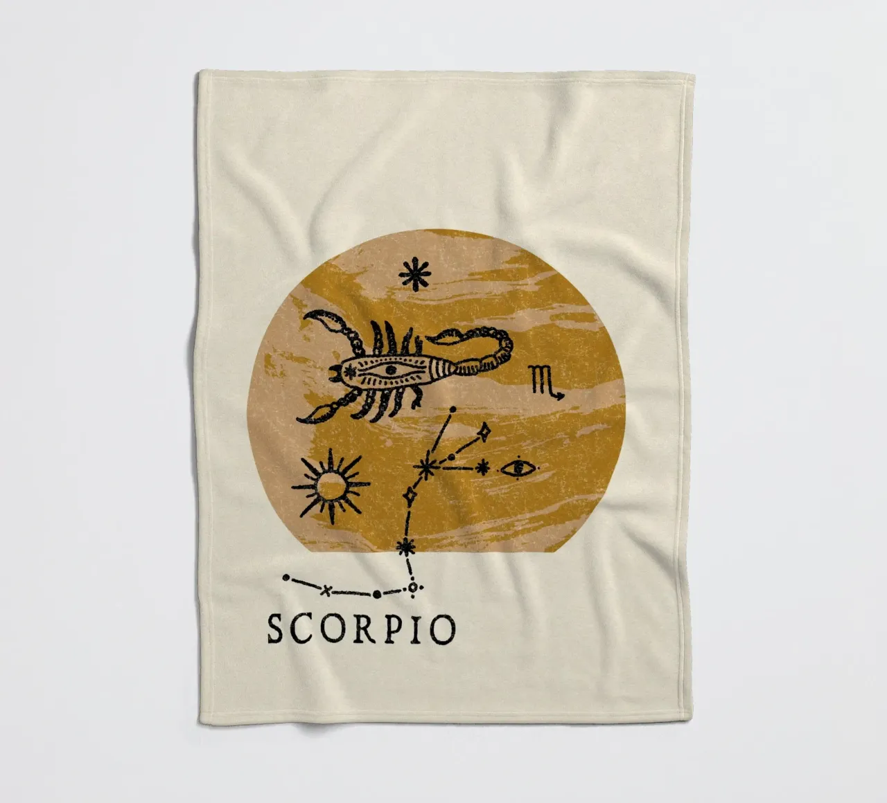 Scorpio Zodiac coperta in pile da treechild