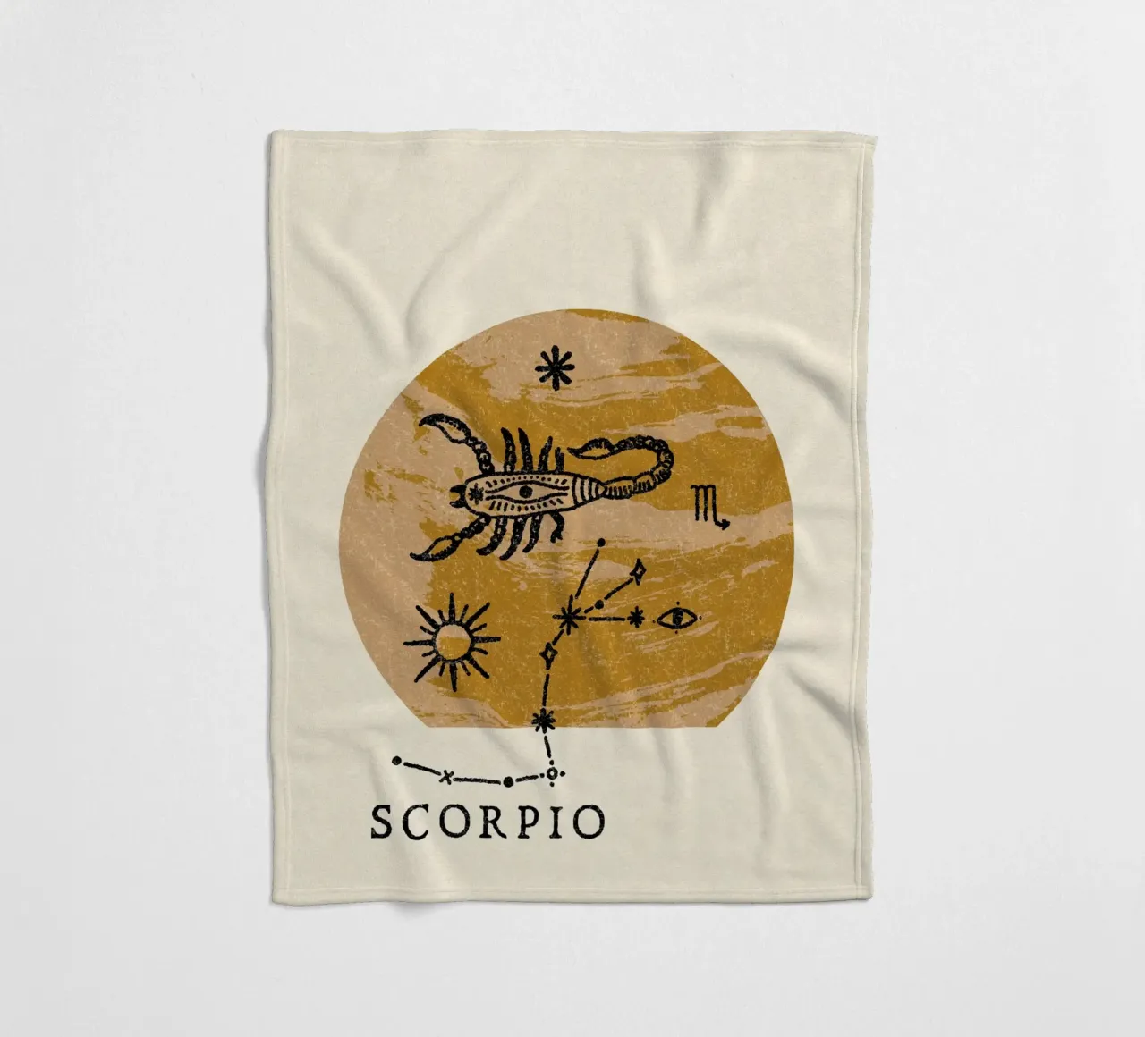 Scorpio Zodiac coperta in pile da treechild