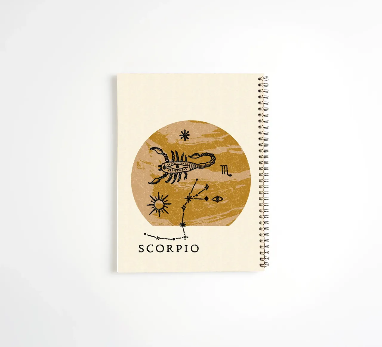 Scorpio Zodiac spiral notebook by treechild