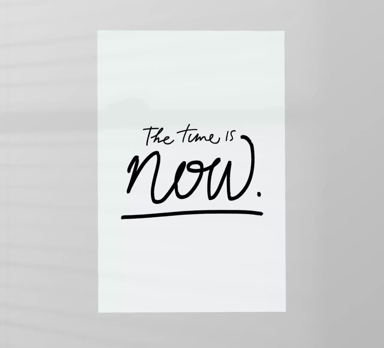 The Time is Now pellicola backlit da Studio One