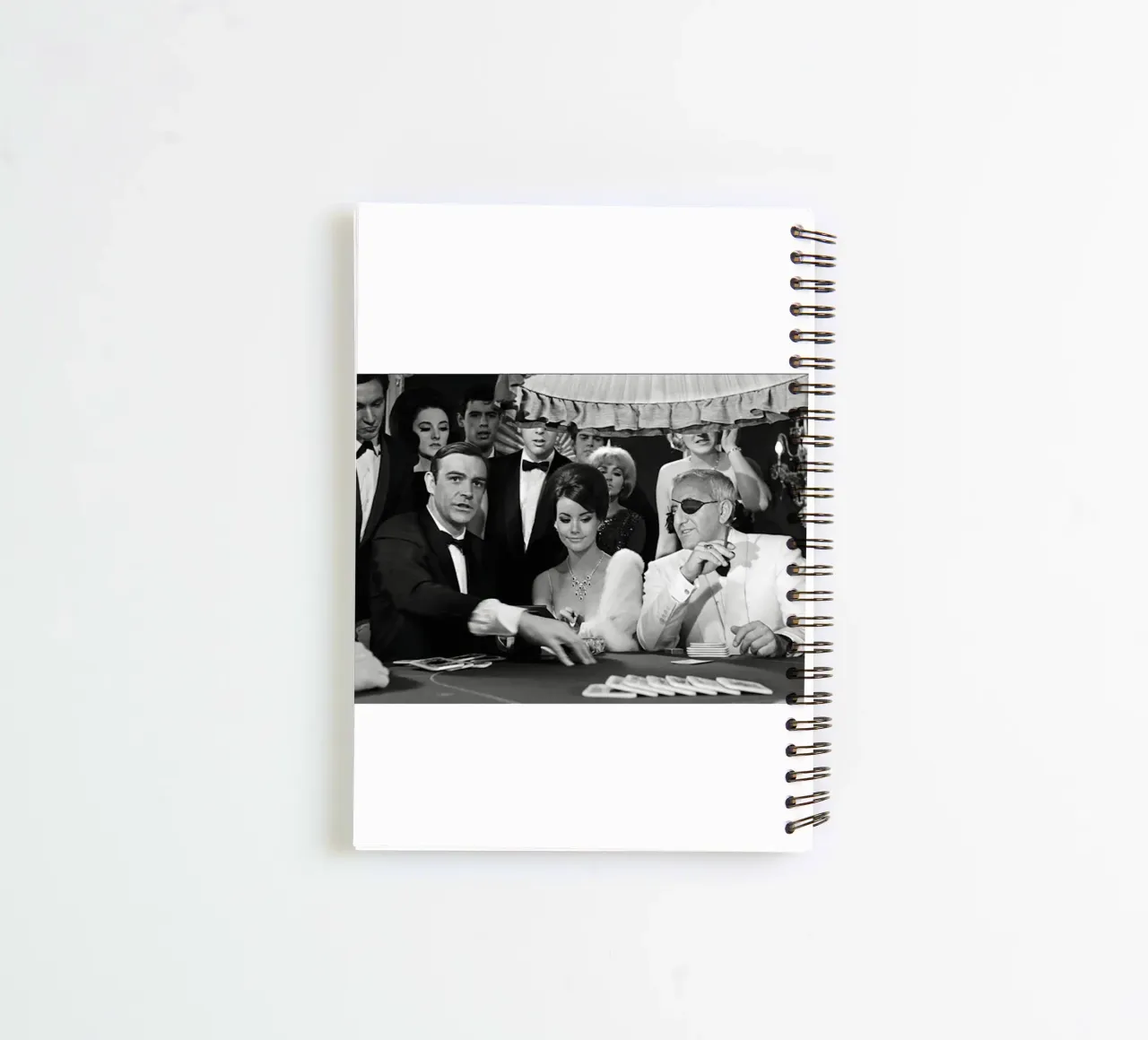 Playing Card Vintage spiral notebook by Black And White