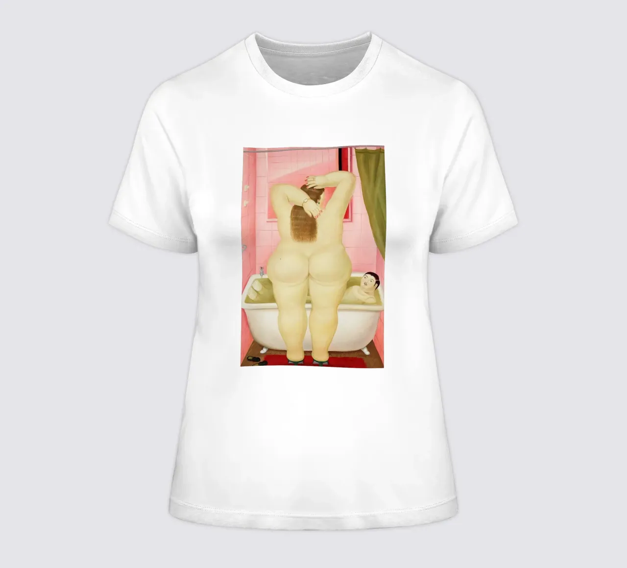 Das Badezimmer Fernando Botero Frauen T-Shirt von Boteroobest