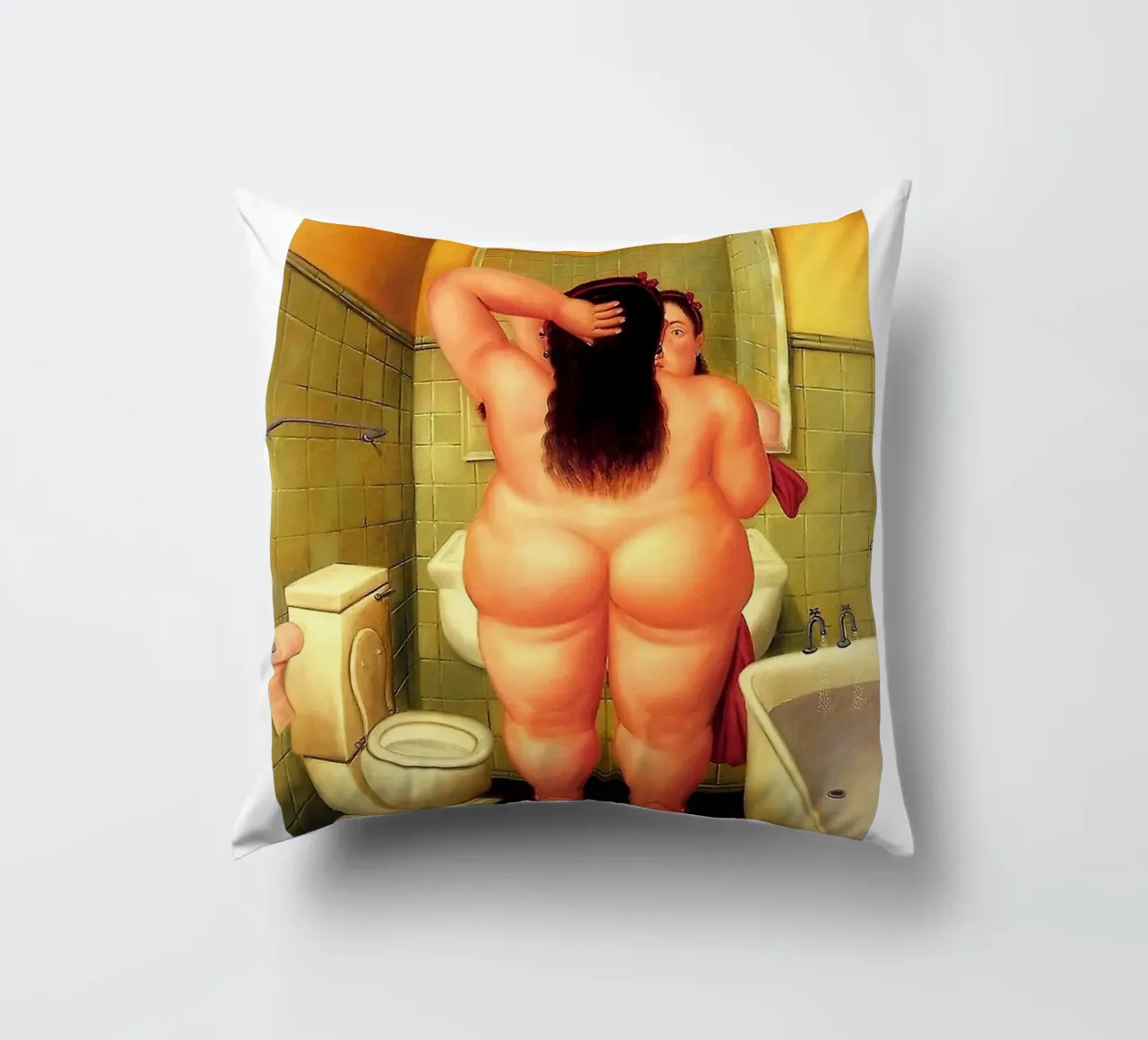 Fernando Botero Il bagno cuscino da Boteroobest