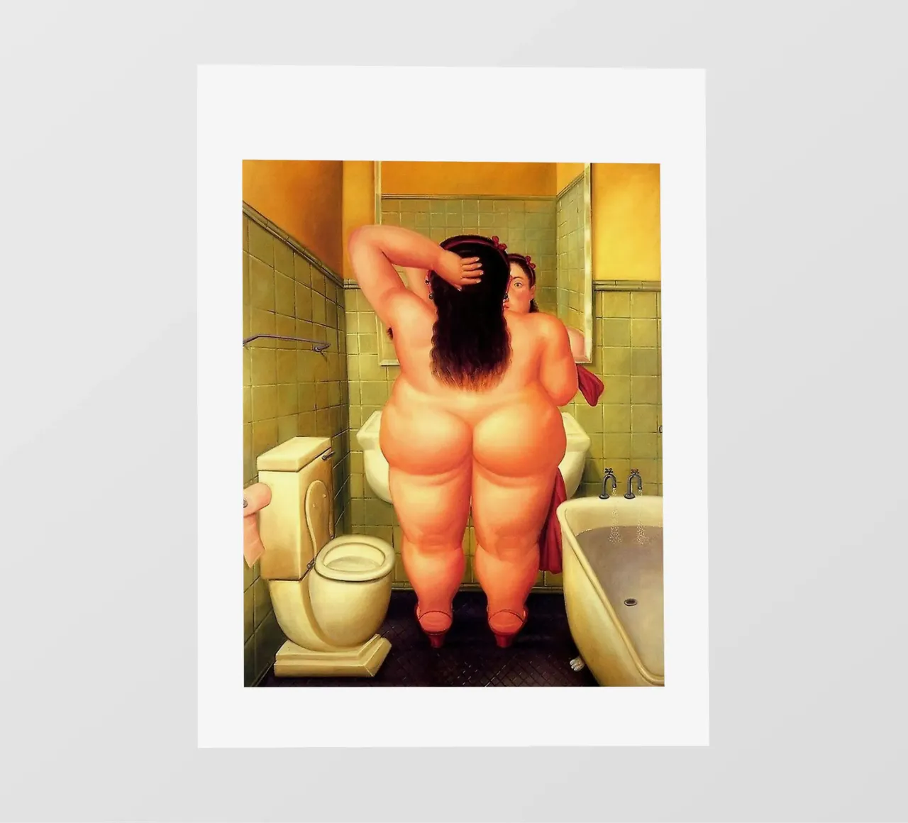 Fernando Botero Il bagno pellicola backlit da Boteroobest