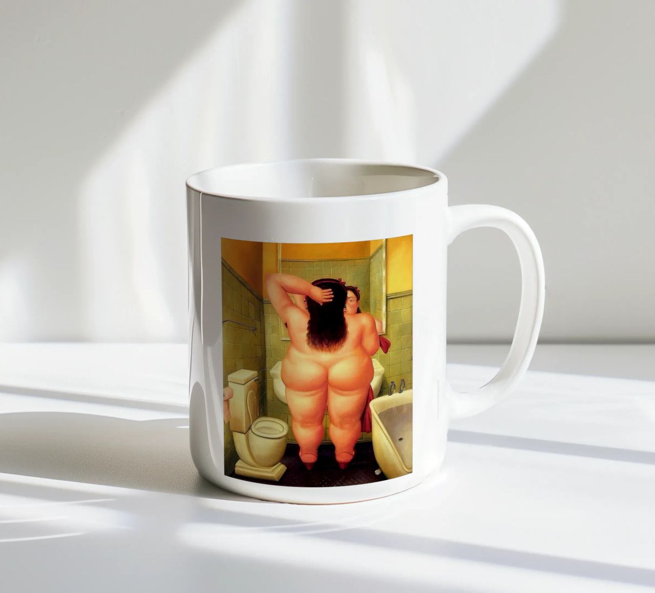 Fernando Botero Het bad keramische mok van Boteroobest