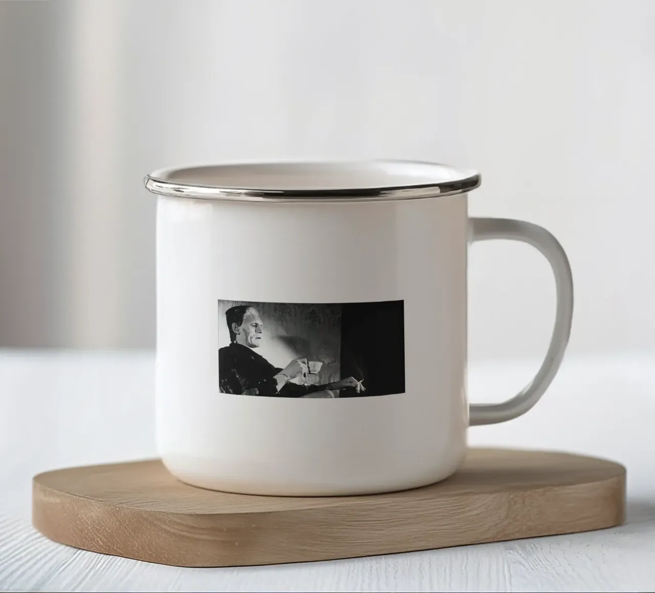 Fumo di Frankenstein tazza in smalto da Black And White