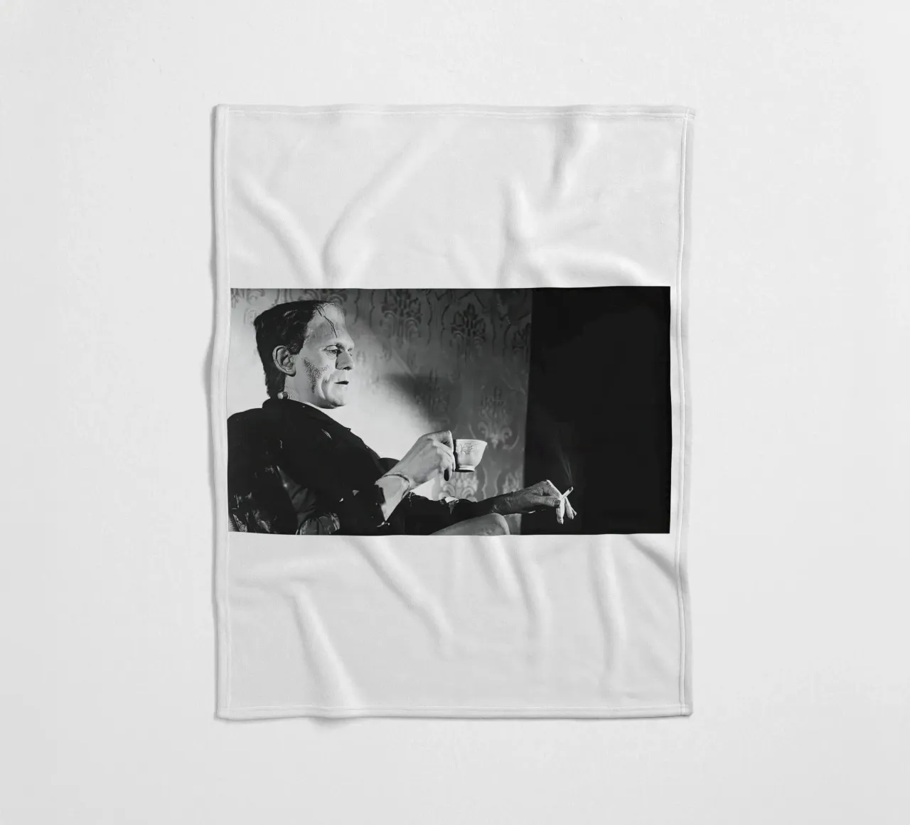 Fumo di Frankenstein coperta in pile da Black And White