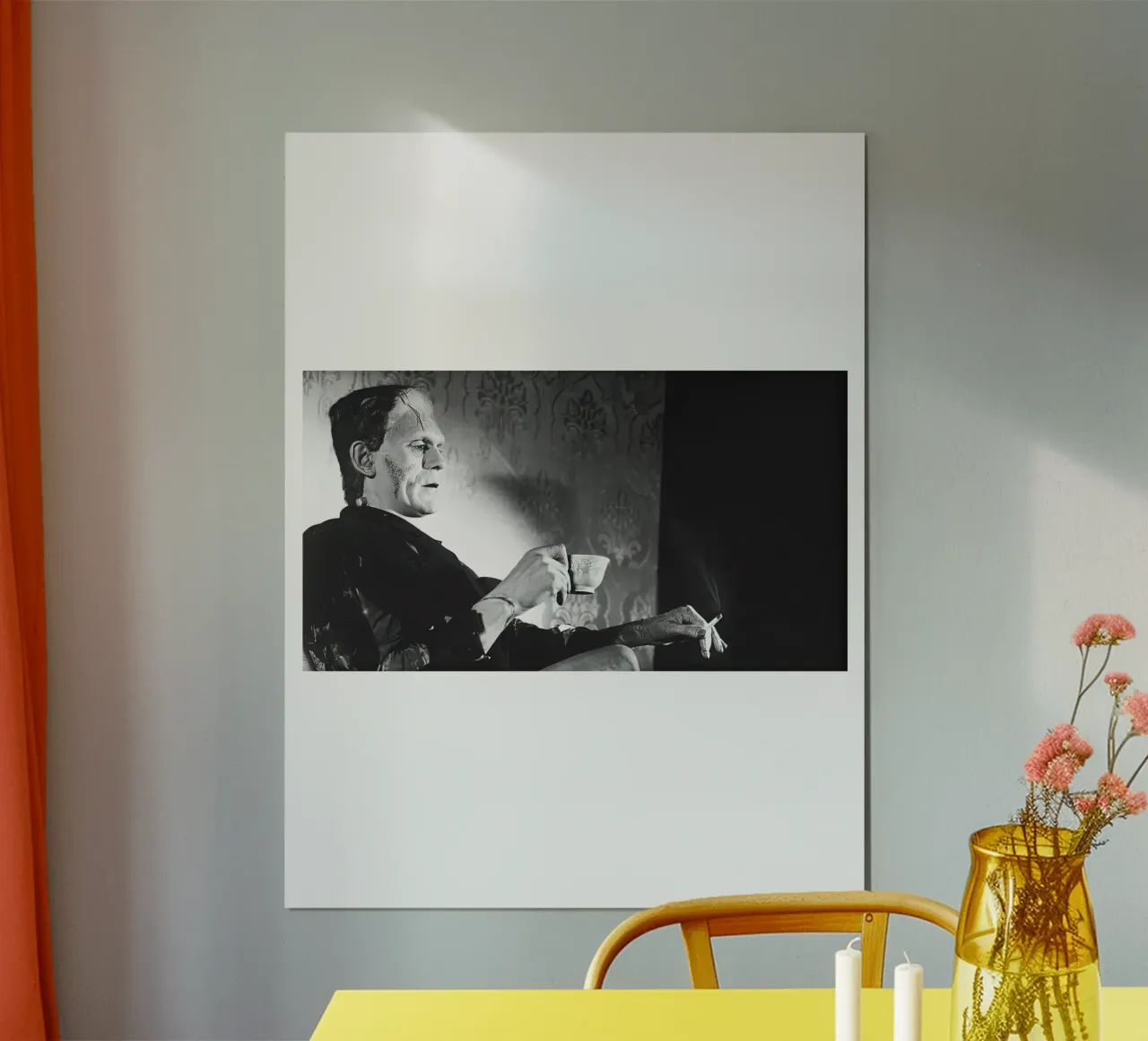 Fumo di Frankenstein poster da Black And White