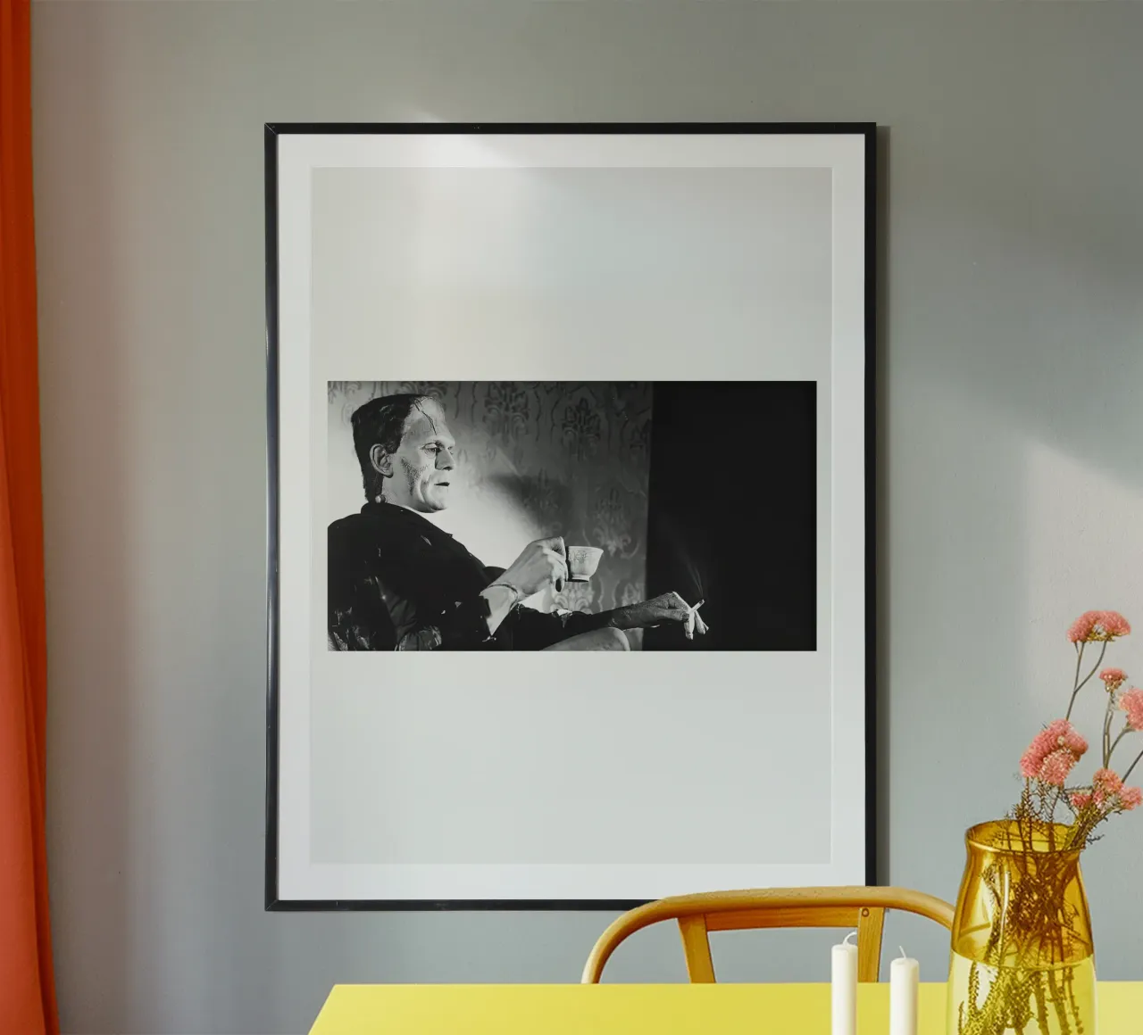 Fumo di Frankenstein poster da Black And White