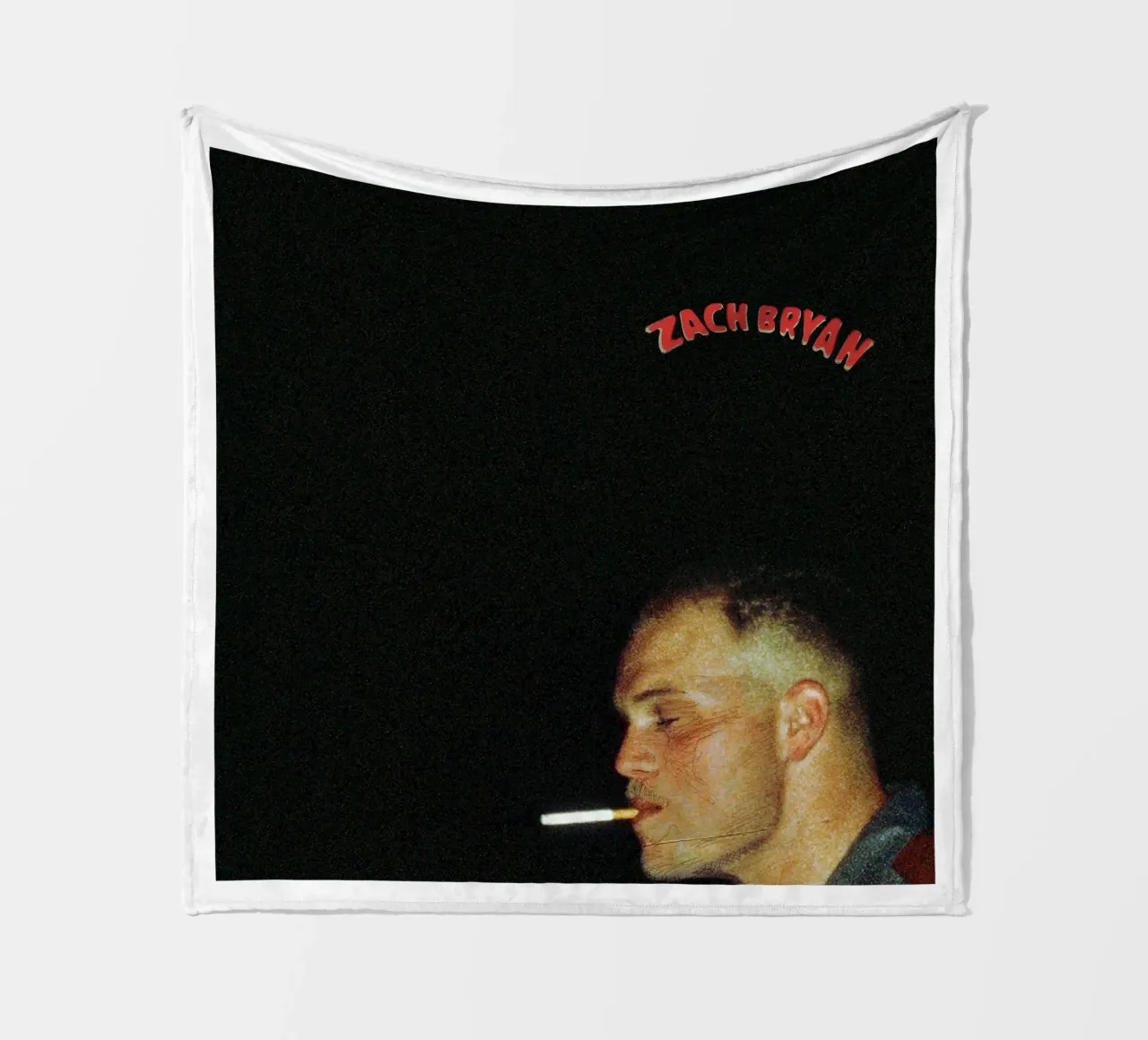 Stile fresco Zach Bryan Smoking coperta in pile da guesmatarko
