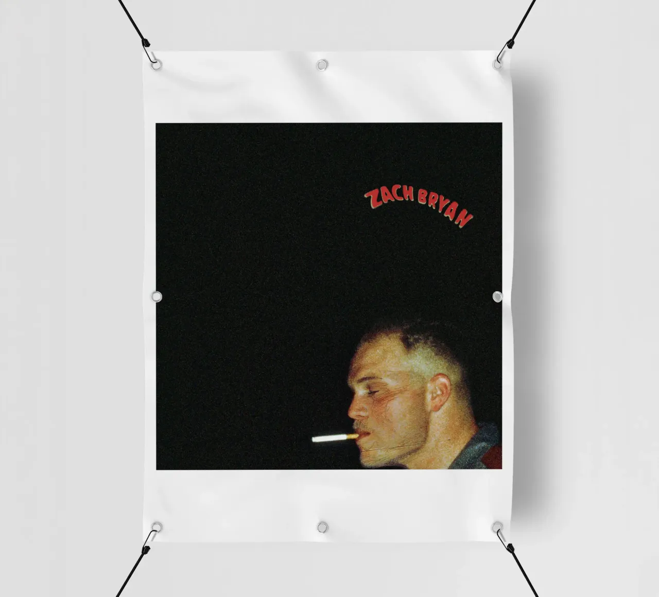 Stile fresco Zach Bryan Smoking telo in pvc da guesmatarko