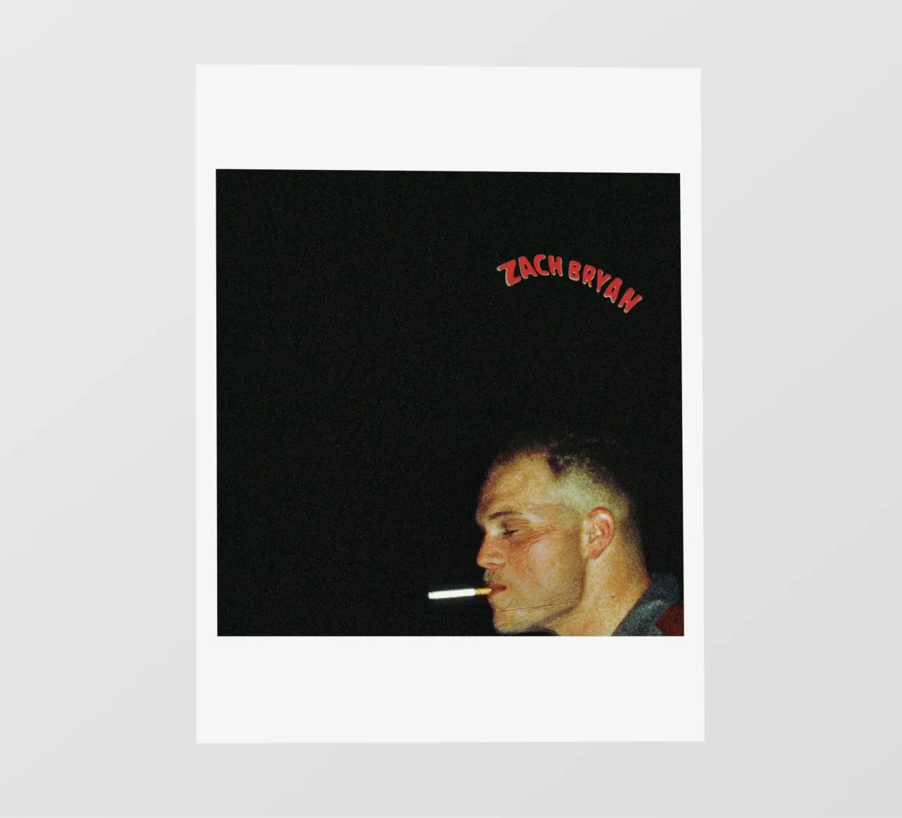 Stile fresco Zach Bryan Smoking telo in pvc da guesmatarko