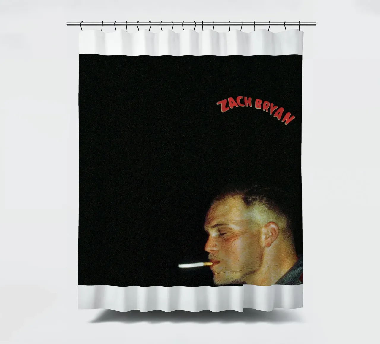 Stile fresco Zach Bryan Smoking tenda da doccia da guesmatarko