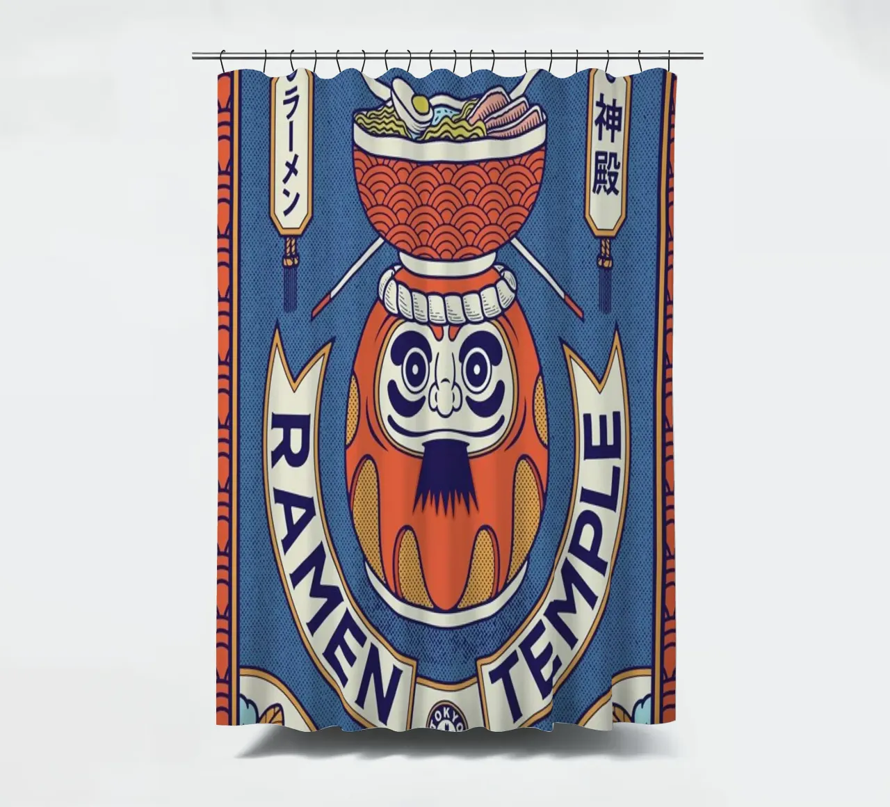 Daruma shower curtain by daylight design studio