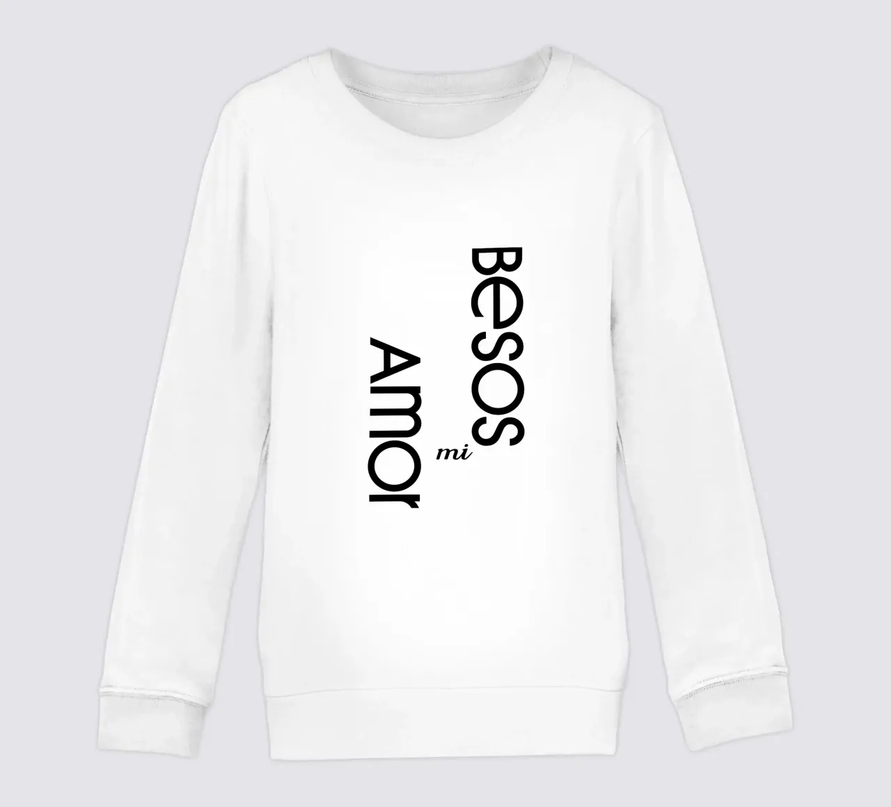 Baci amore mio felpa bambino da YV TYPOGRAPHY
