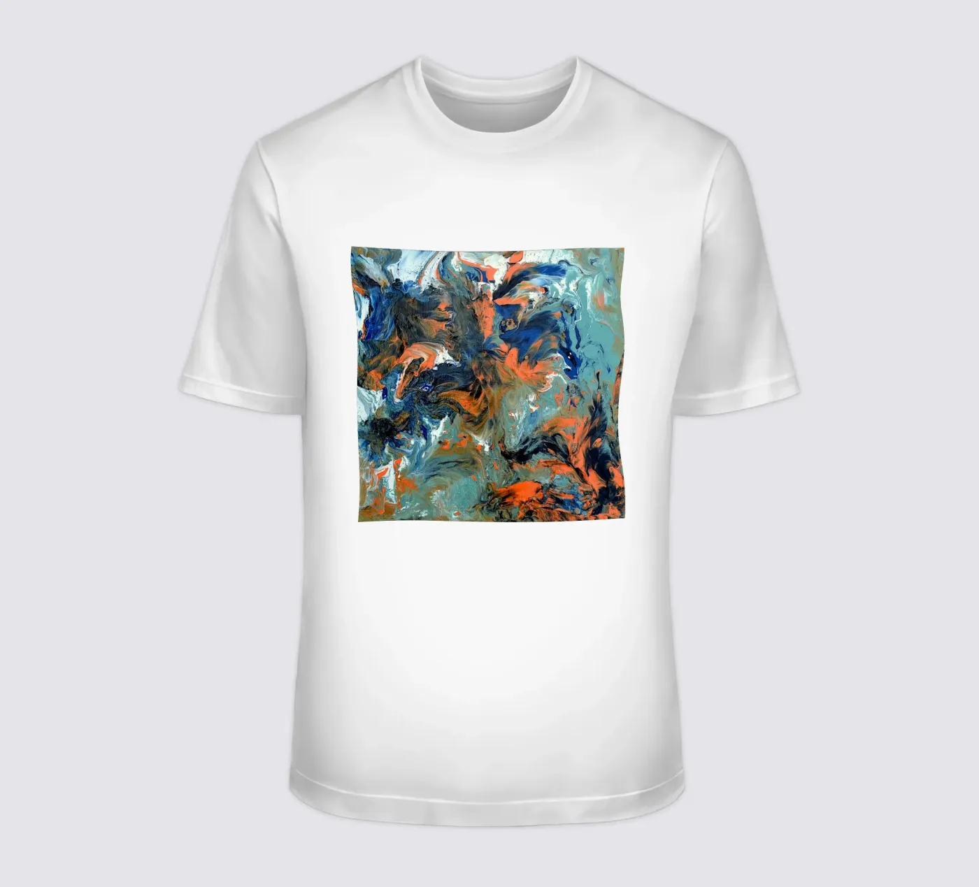 FLUIDITY t-shirt da Thierry Vobmann Abstract painting