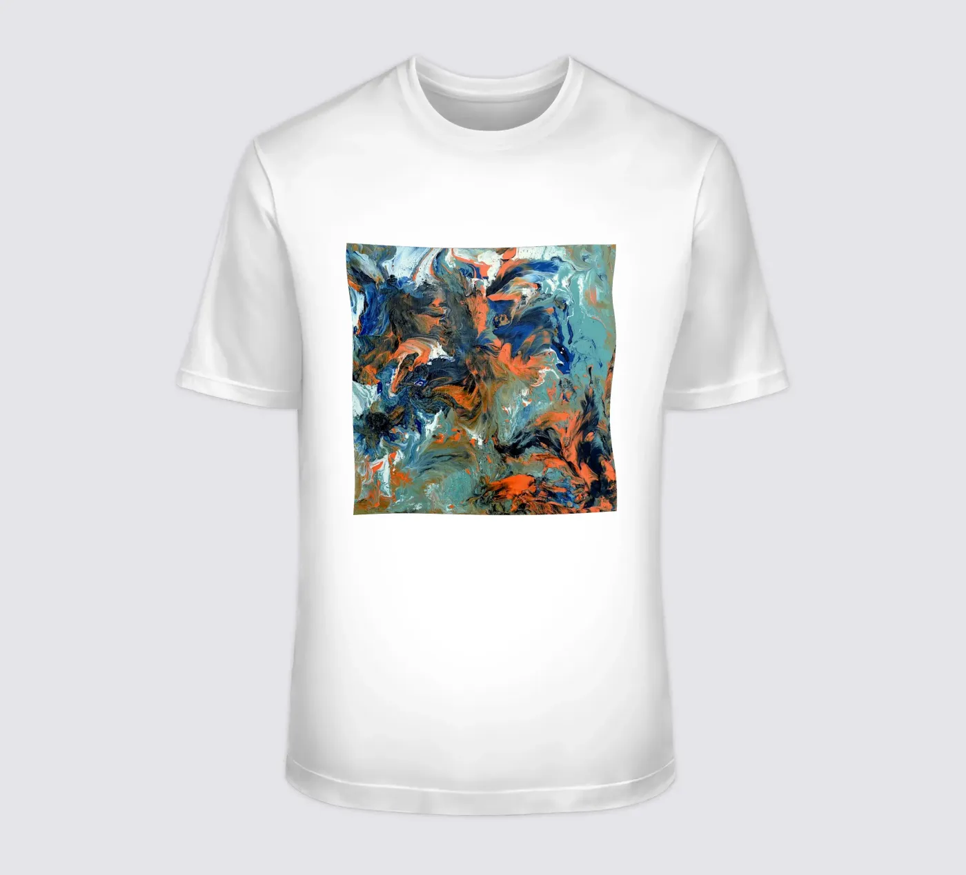FLUIDITY t-shirt da Thierry Vobmann Abstract painting