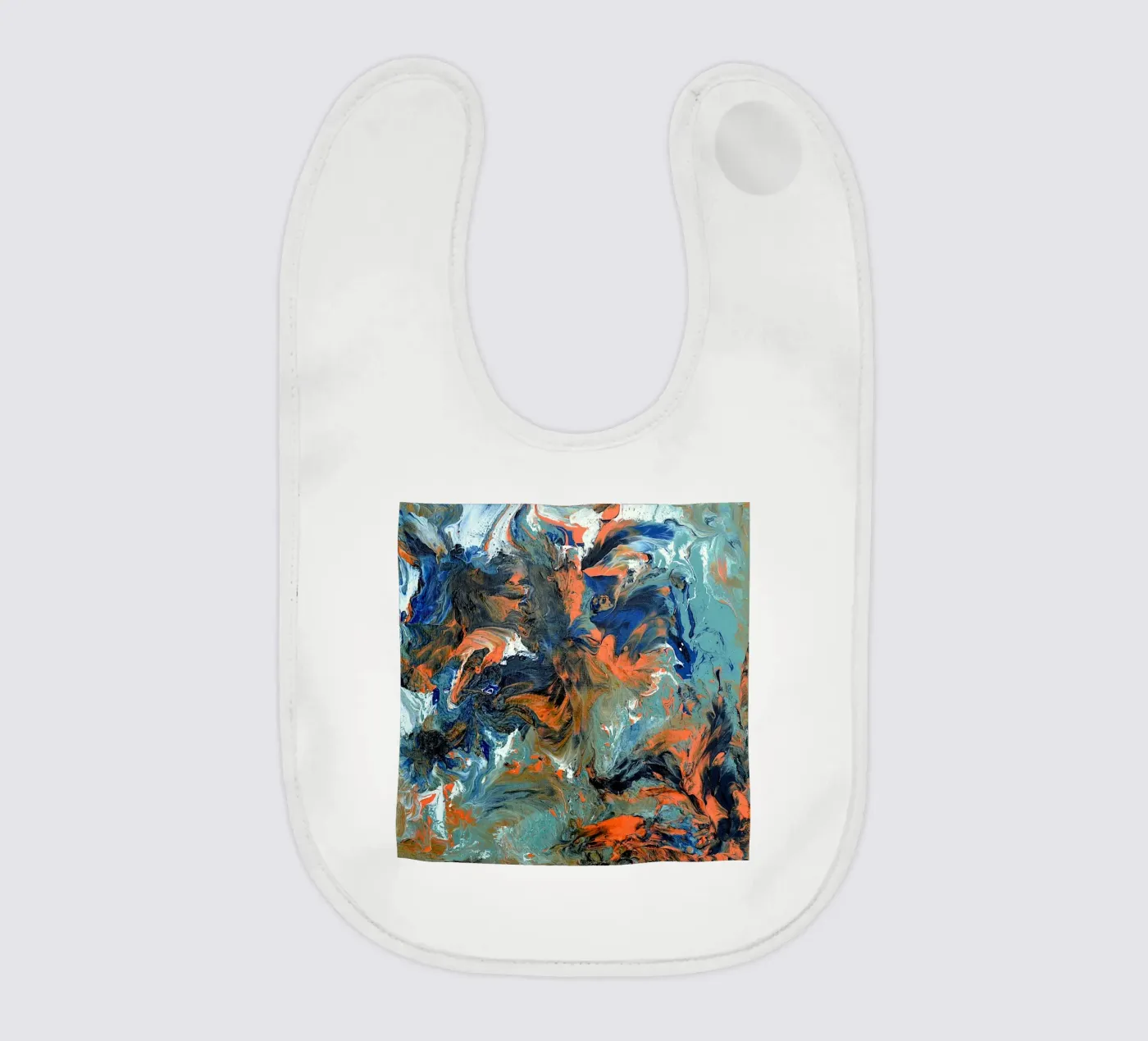 FLUIDITY baby bib by Thierry Vobmann Abstract painting