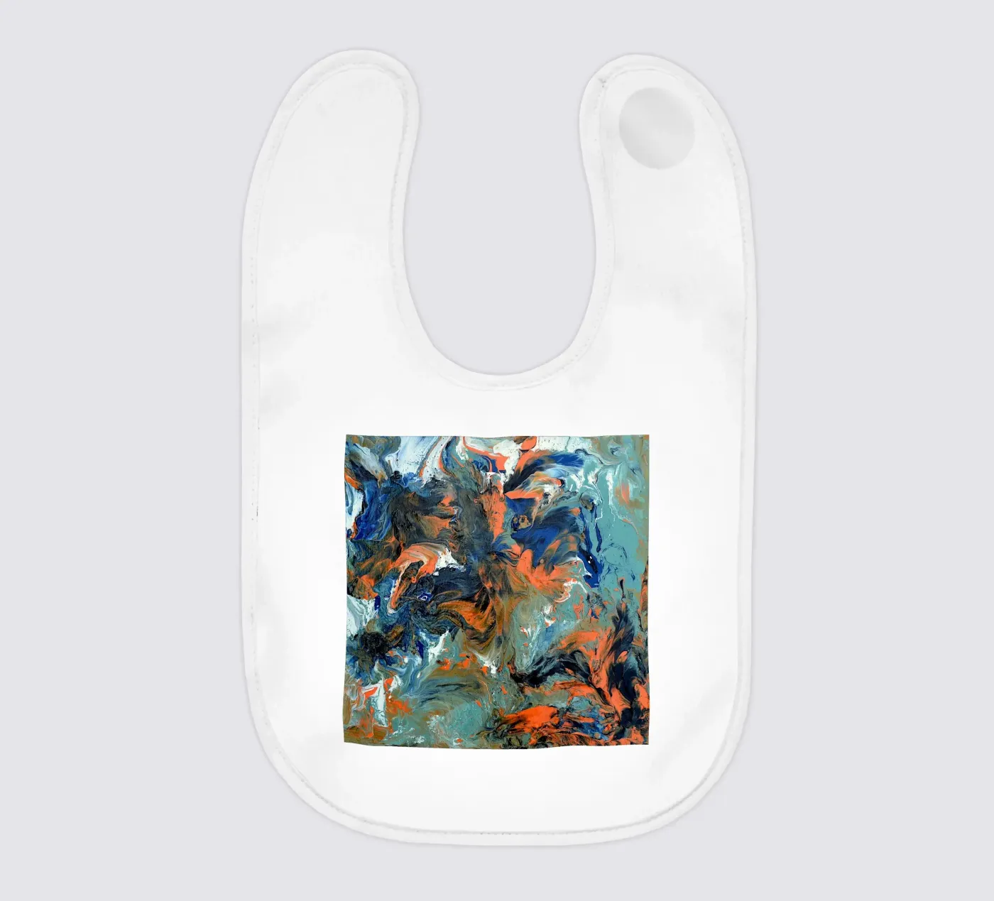 FLUIDITY baby bib by Thierry Vobmann Abstract painting