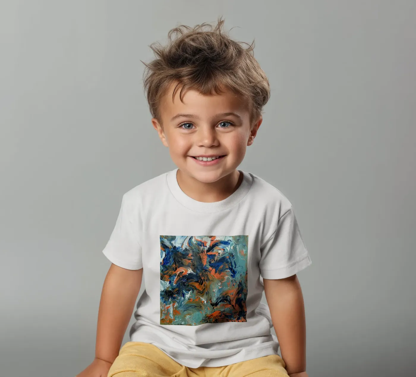 FLUIDITY t-shirt bambini da Thierry Vobmann Abstract painting