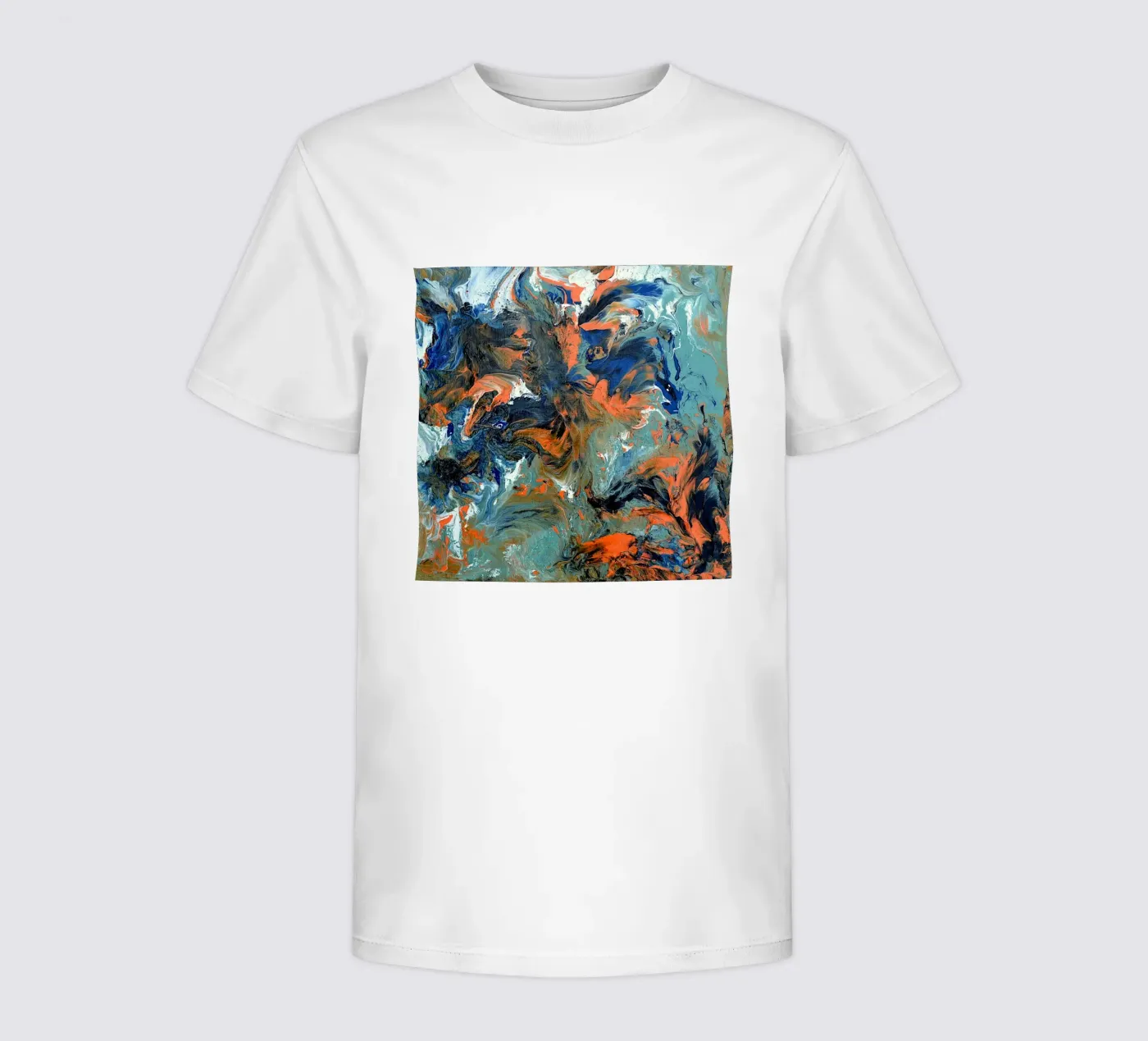 FLUIDITY kids t-shirt by Thierry Vobmann Abstract painting