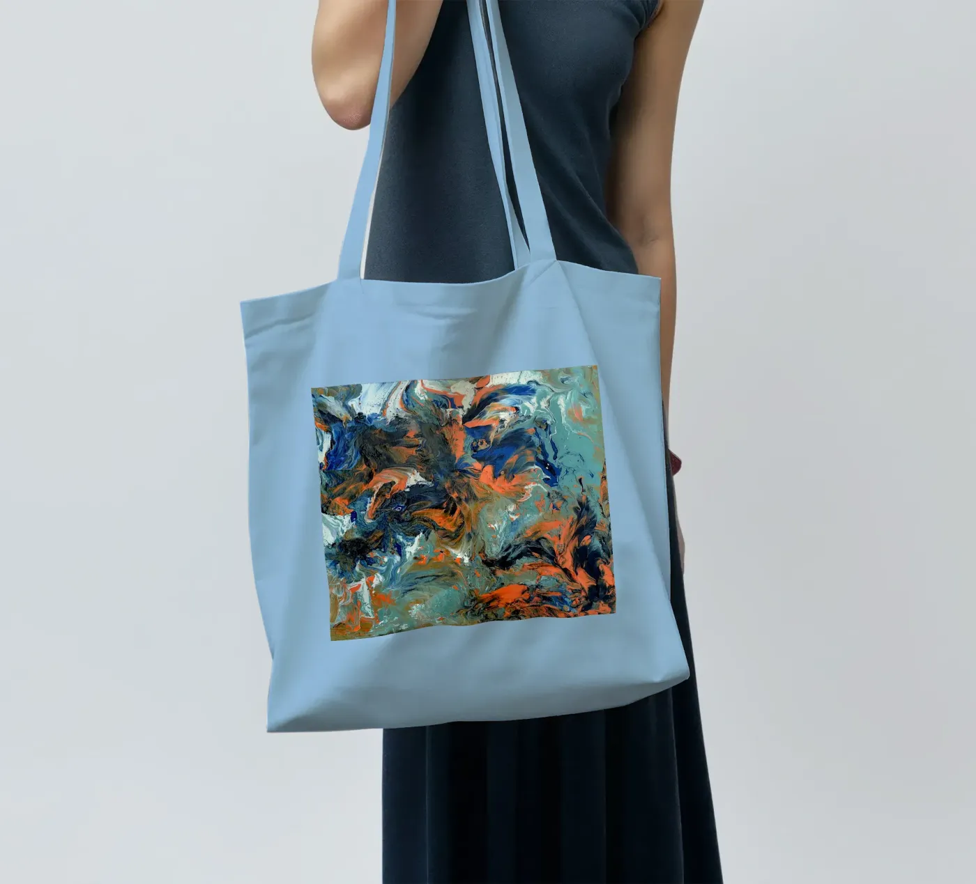 FLUIDITY tote bag by Thierry Vobmann Abstract painting