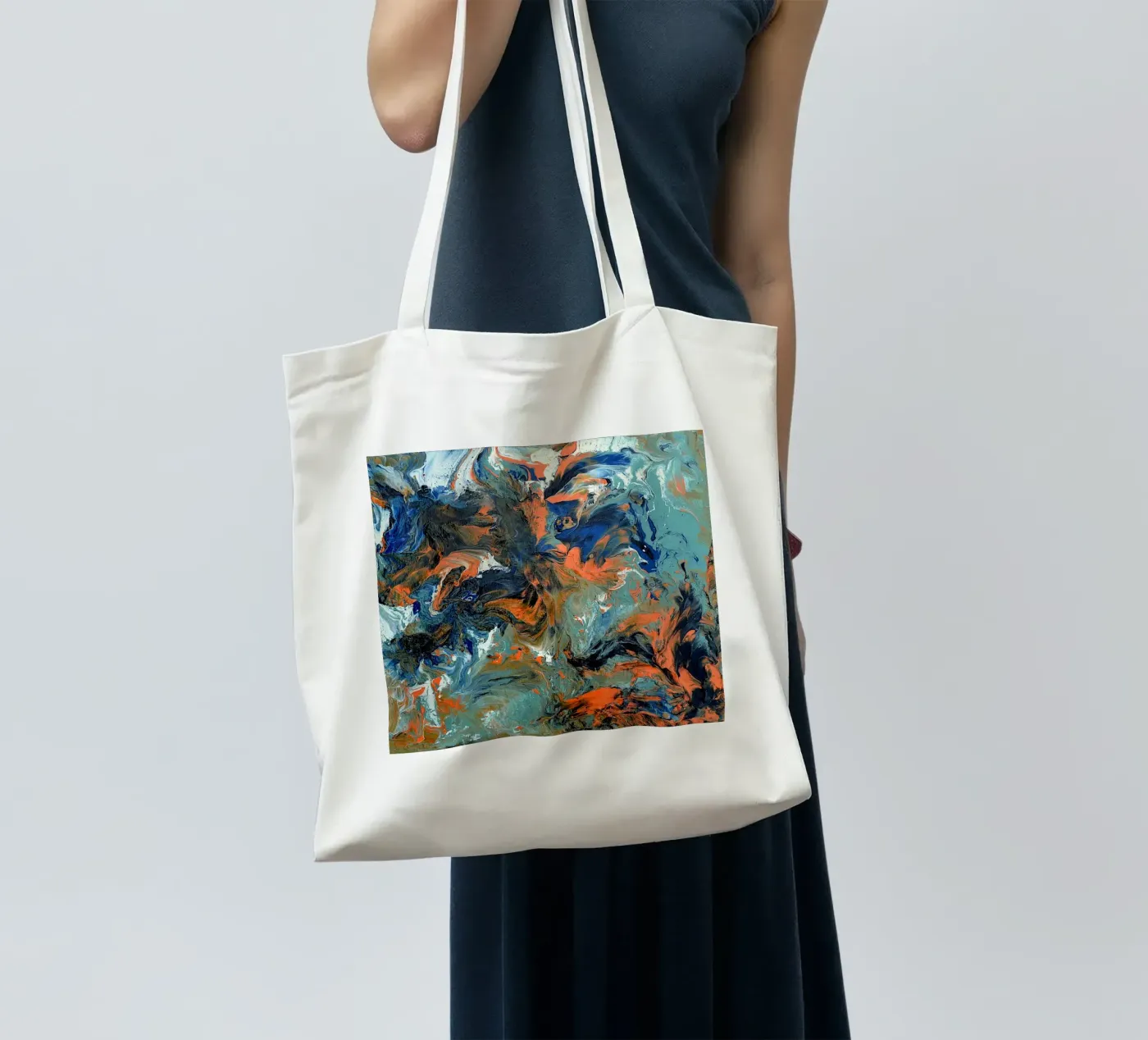 FLUIDITY tote bag by Thierry Vobmann Abstract painting