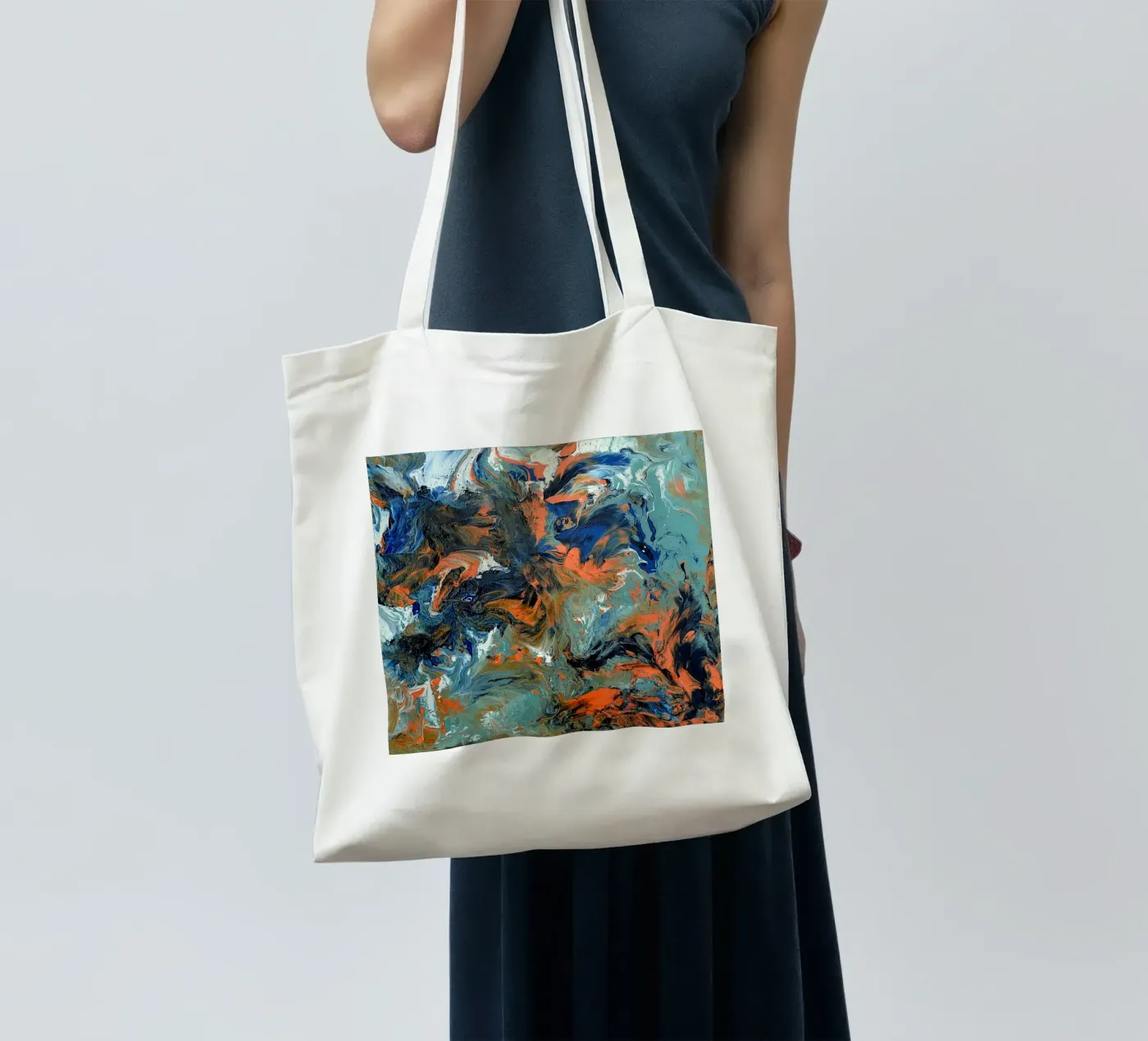 FLUIDITY tote bag by Thierry Vobmann Abstract painting