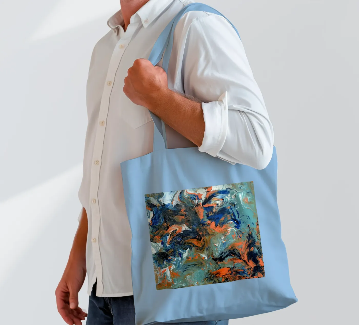 FLUIDITY tote bag by Thierry Vobmann Abstract painting