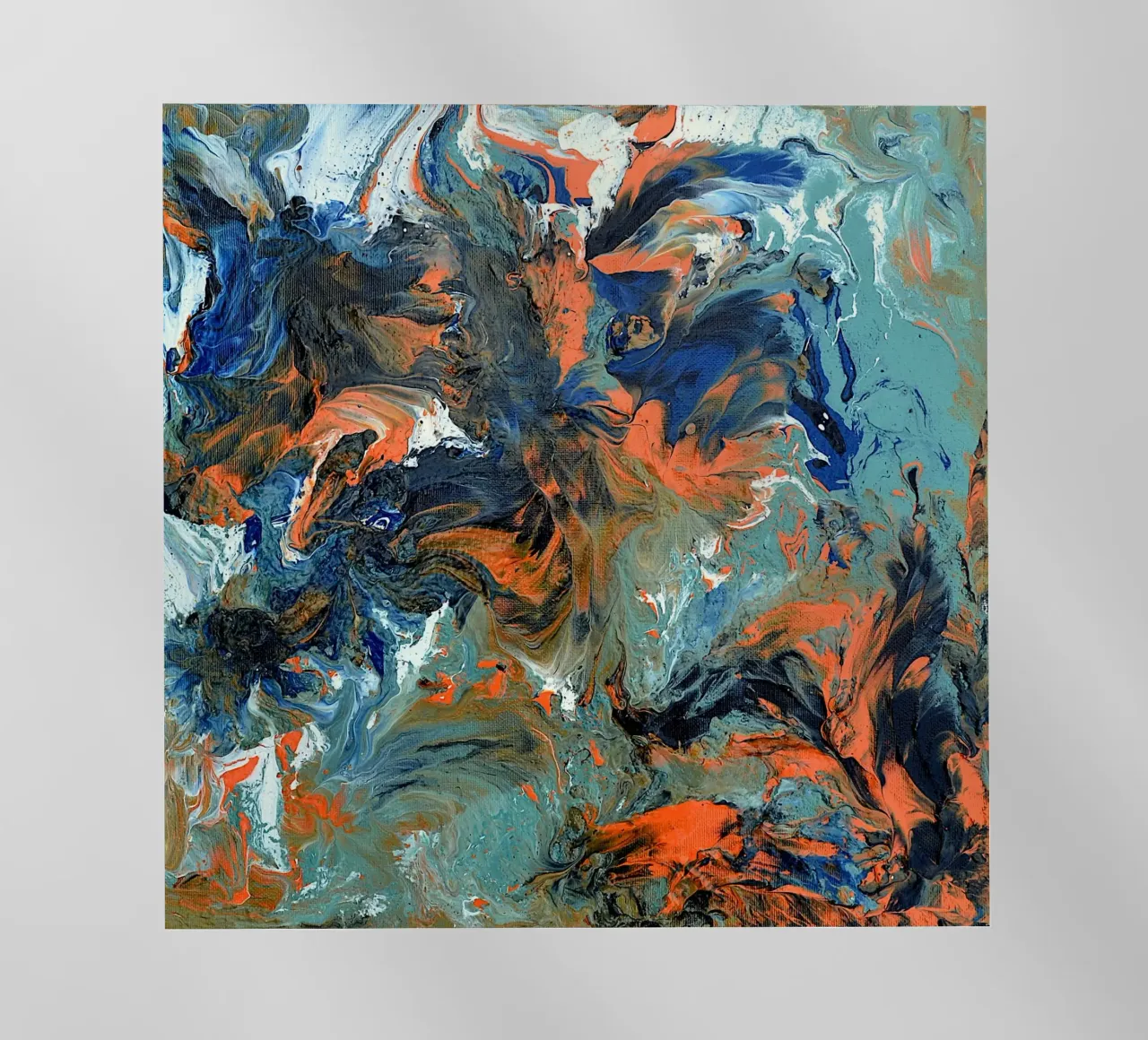 FLUIDITY backlit folie van Thierry Vobmann Abstract painting