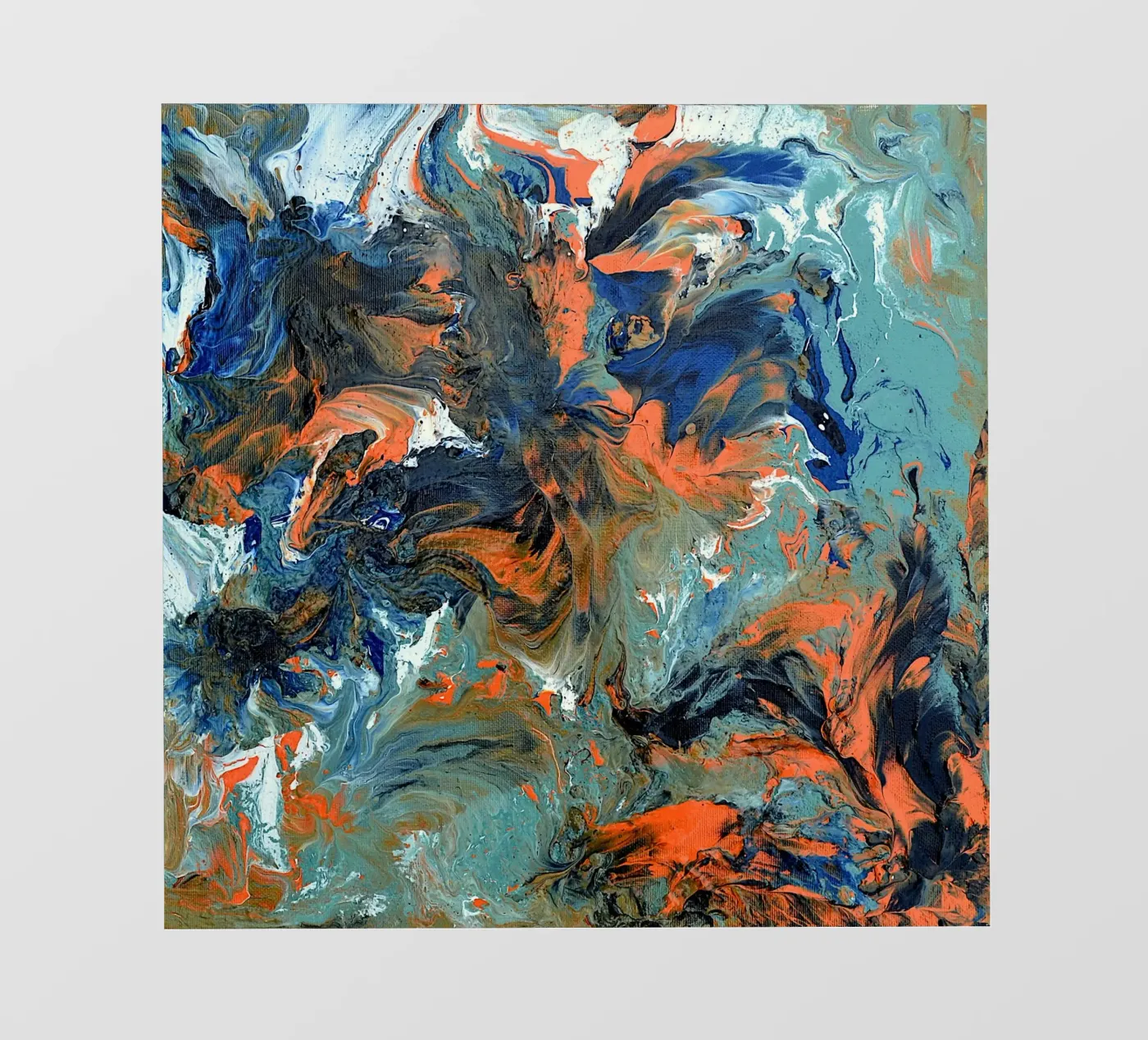 FLUIDITY backlit folie van Thierry Vobmann Abstract painting