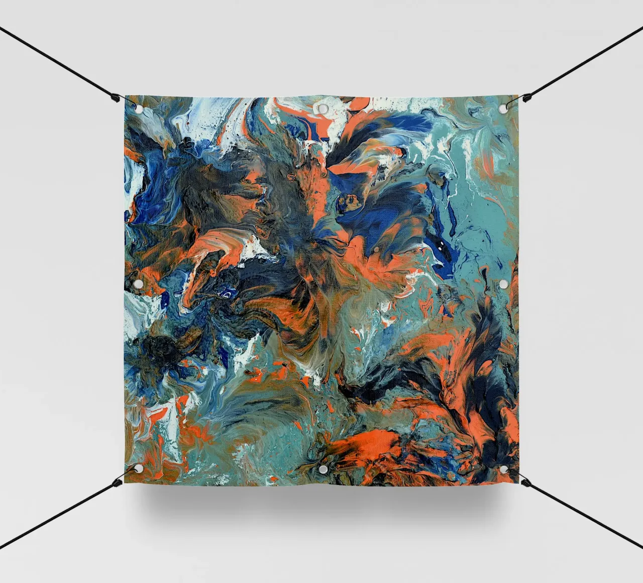 FLUIDITY telo in pvc da Thierry Vobmann Abstract painting