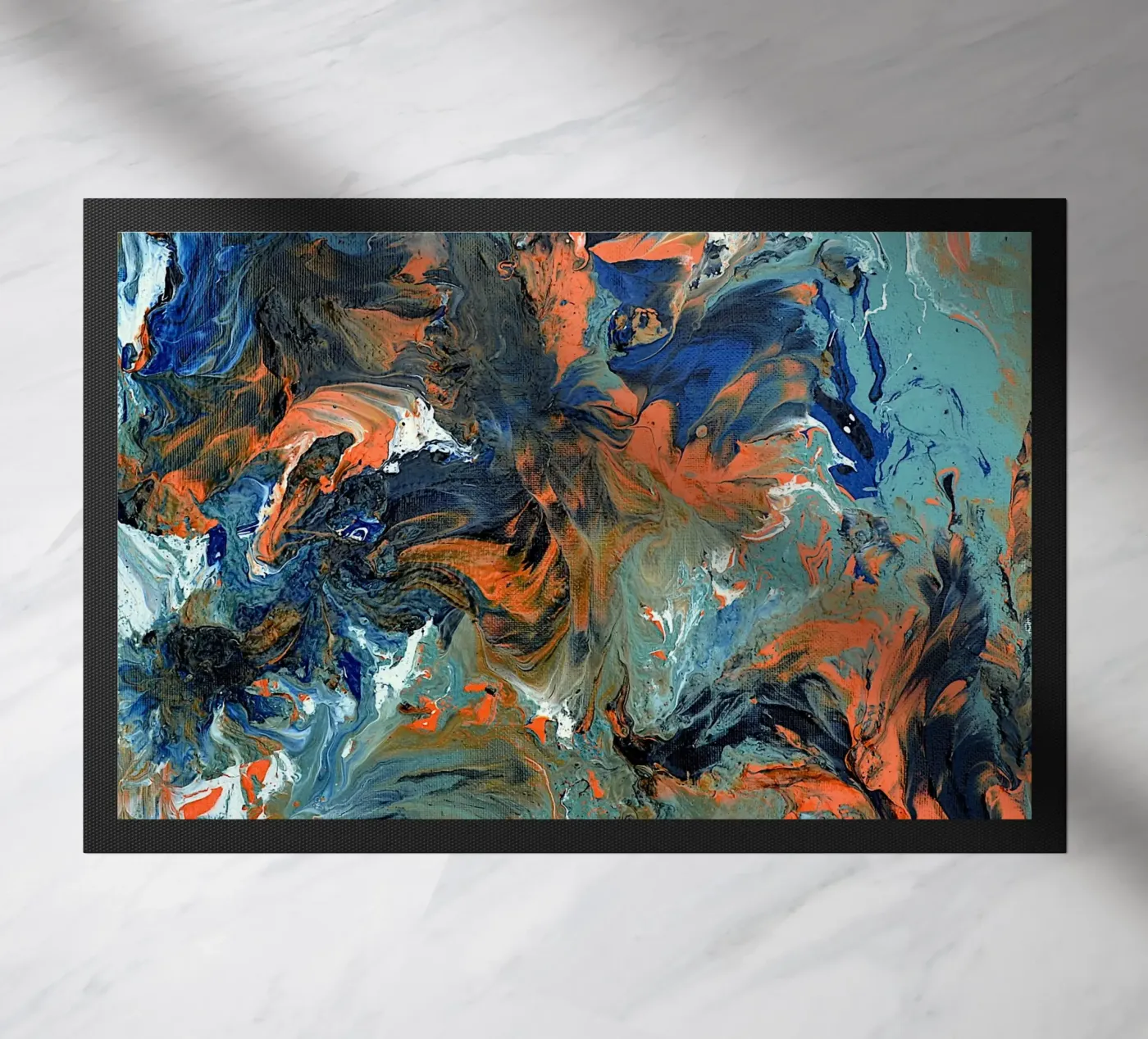 FLUIDITY doormat by Thierry Vobmann Abstract painting