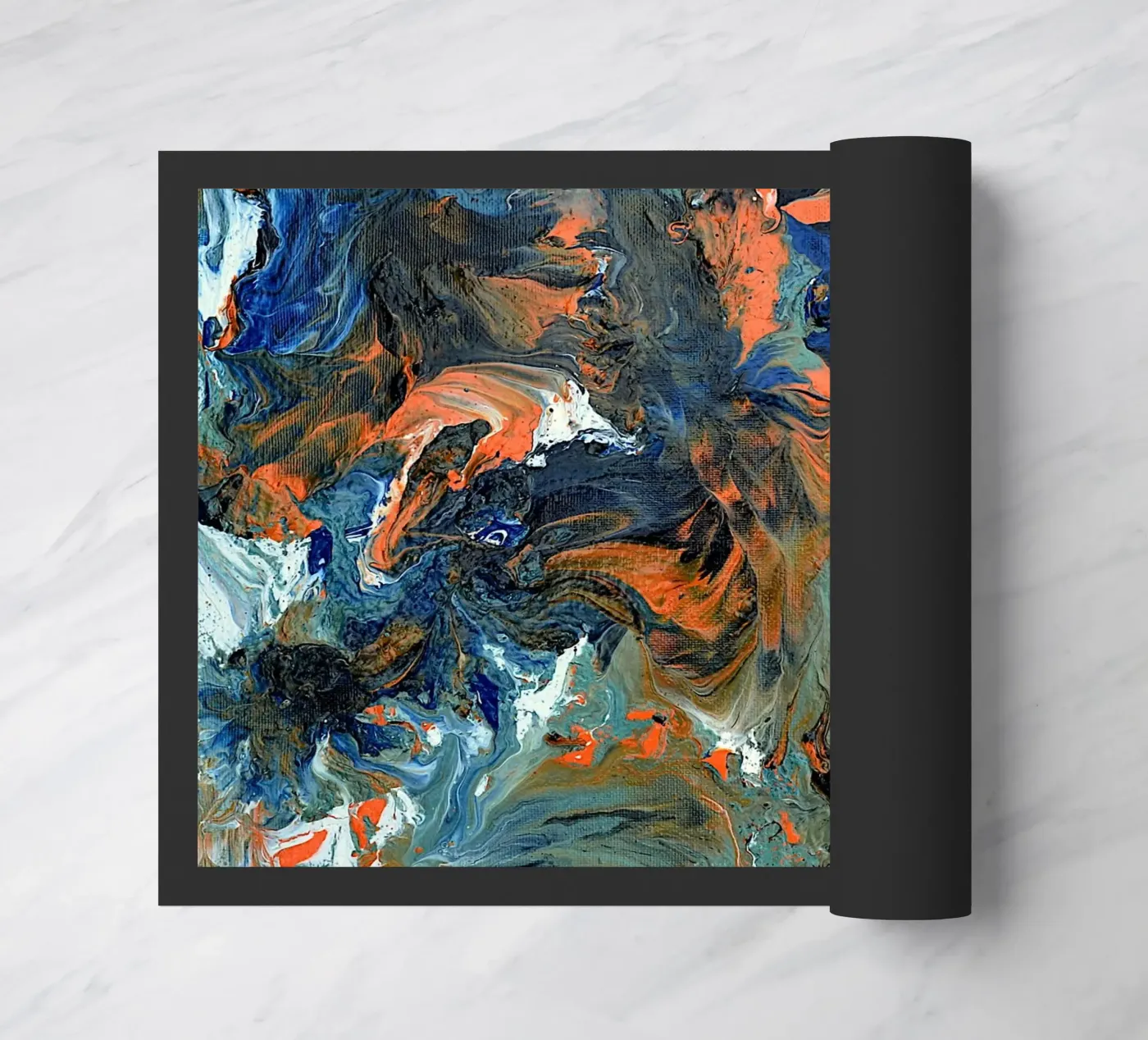 FLUIDITY doormat by Thierry Vobmann Abstract painting