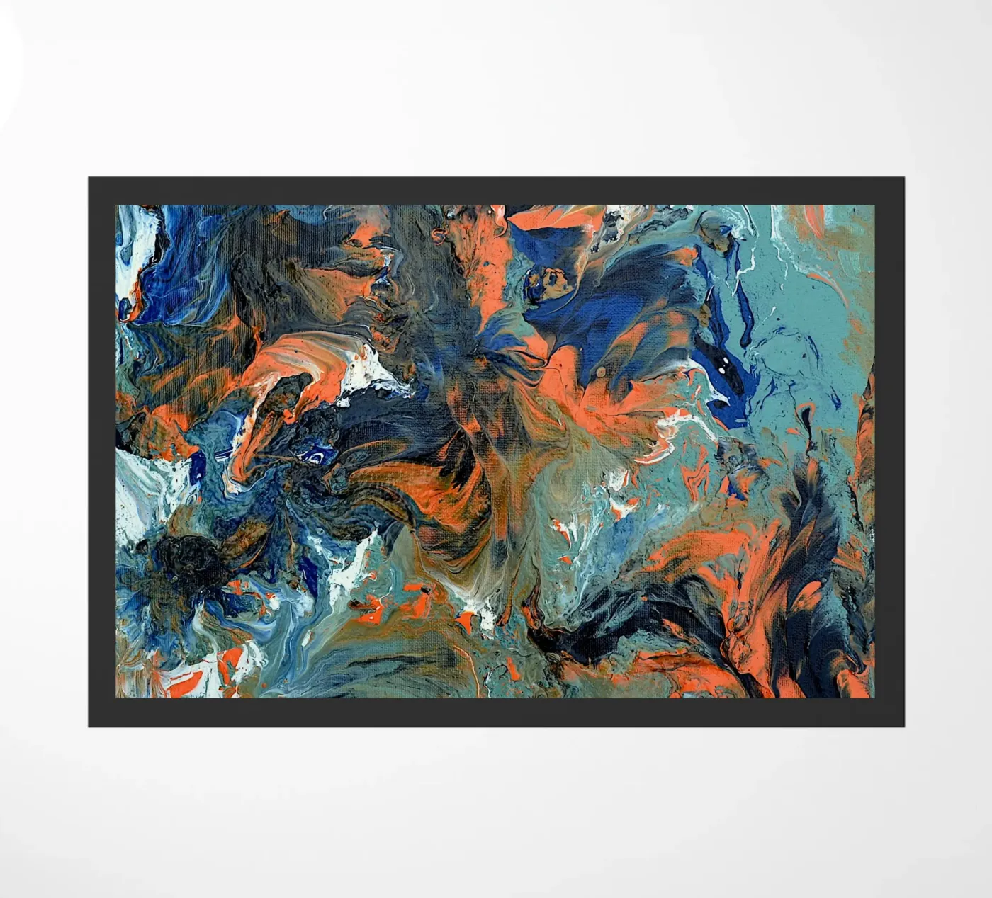 FLUIDITY doormat by Thierry Vobmann Abstract painting