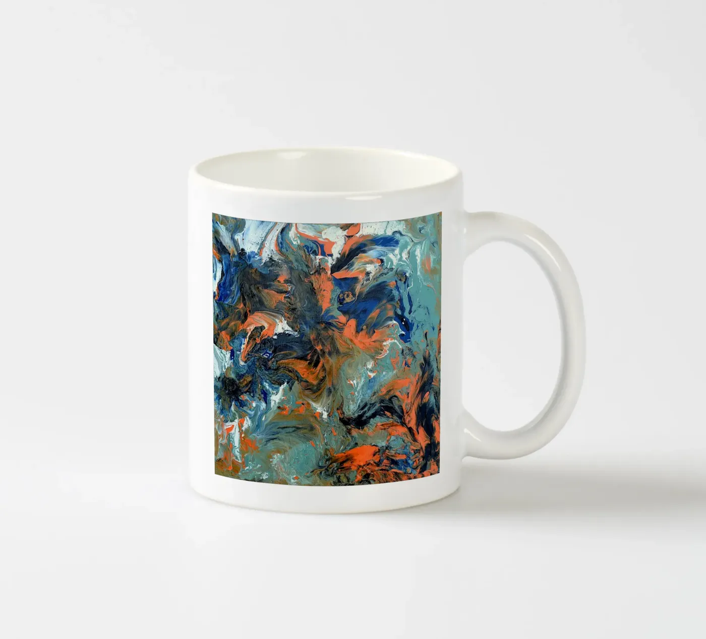 FLUIDITY tazza in ceramica da Thierry Vobmann Abstract painting
