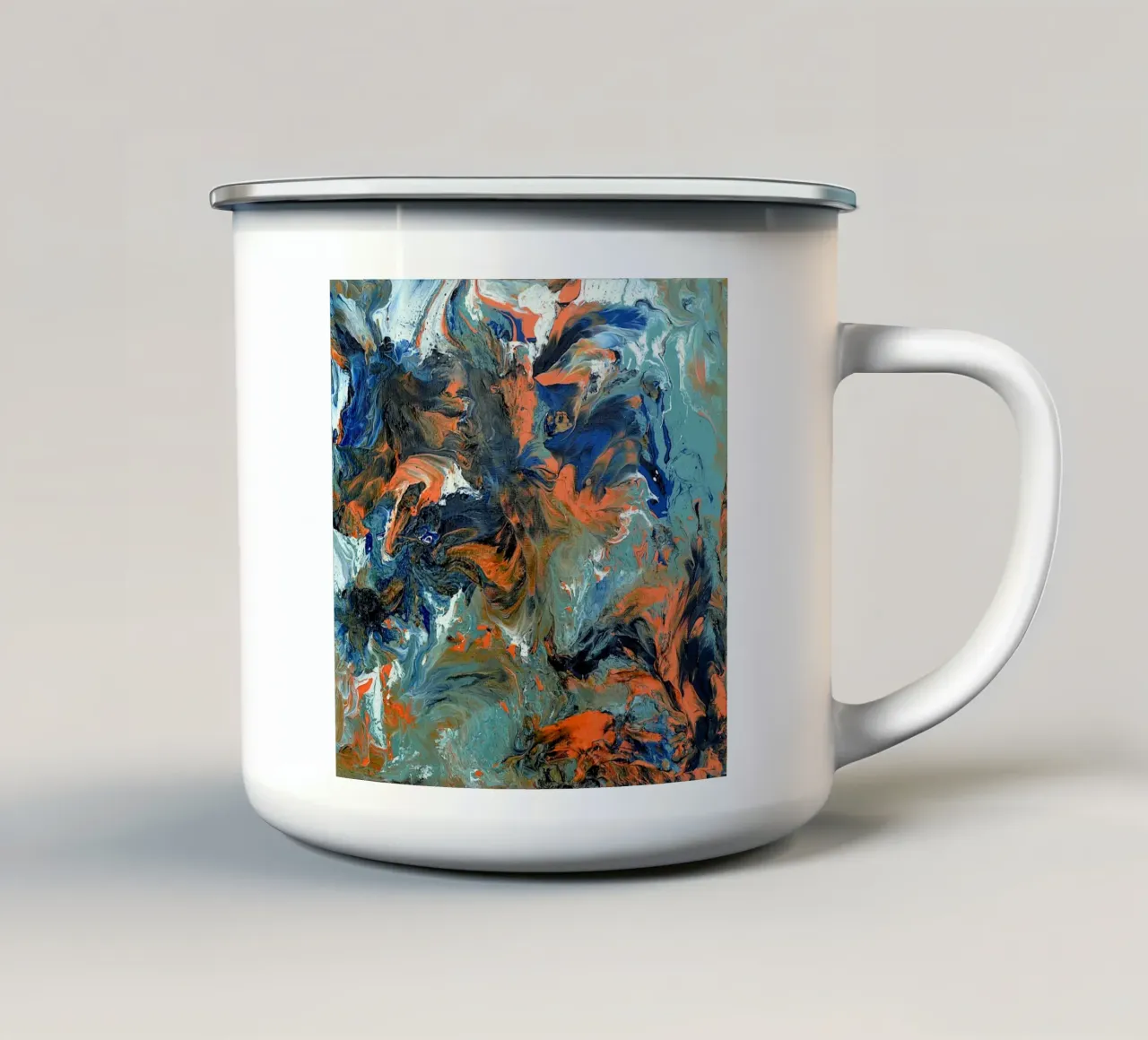 FLUIDITY tazza in smalto da Thierry Vobmann Abstract painting