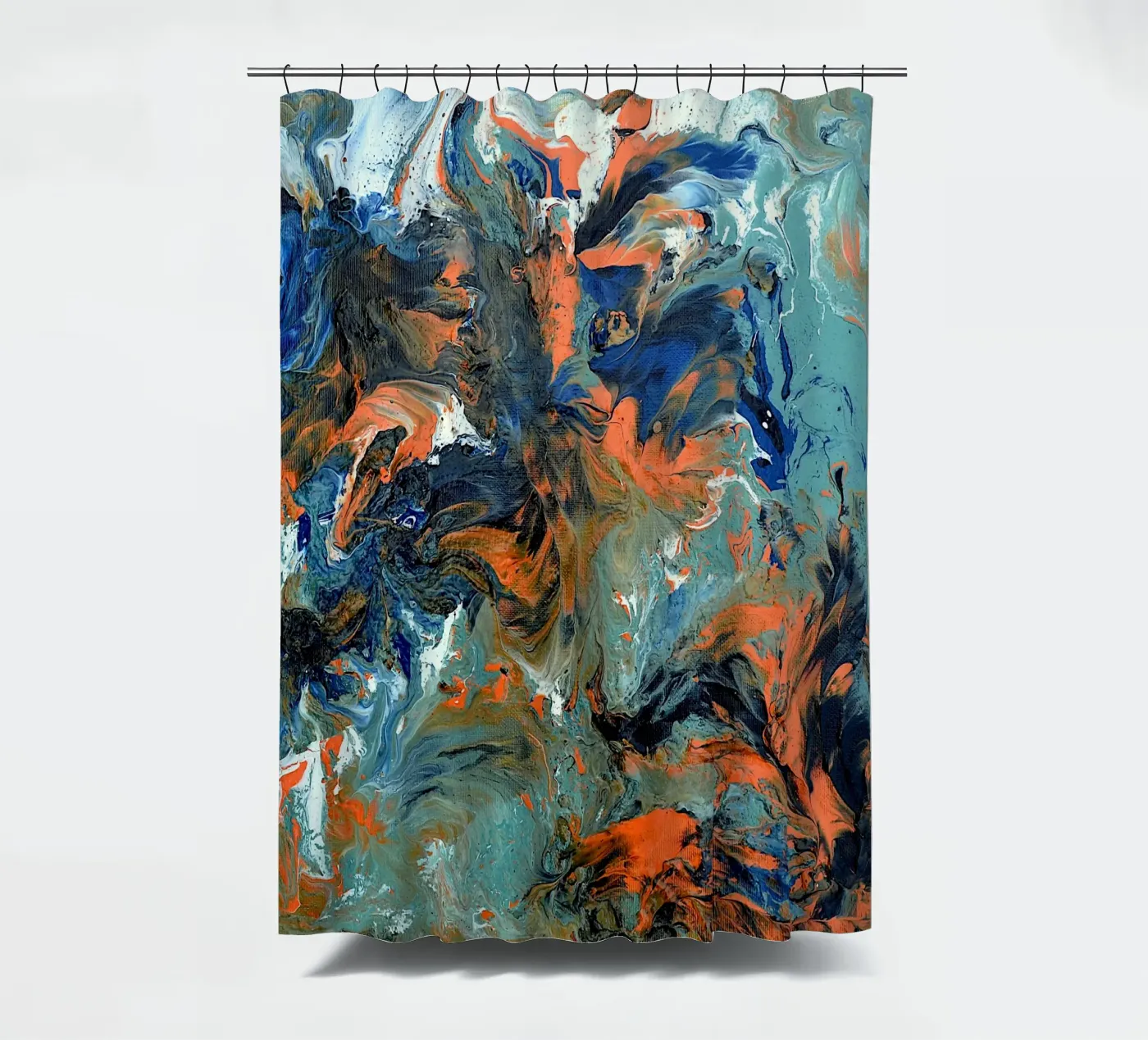 FLUIDITY Duschvorhang von Thierry Vobmann Abstract painting