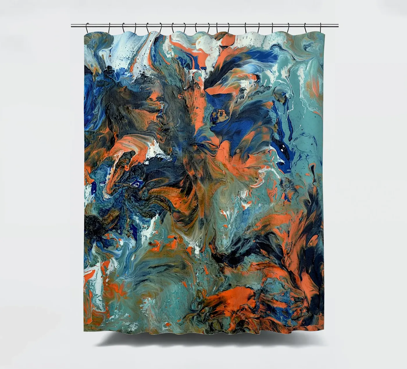 FLUIDITY Duschvorhang von Thierry Vobmann Abstract painting