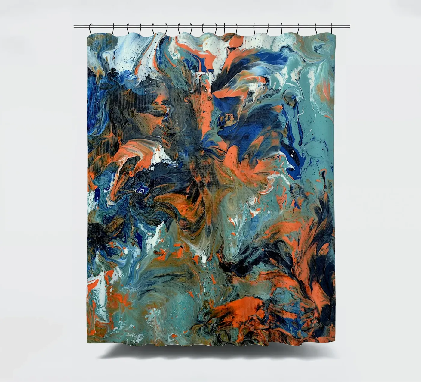 FLUIDITY Duschvorhang von Thierry Vobmann Abstract painting