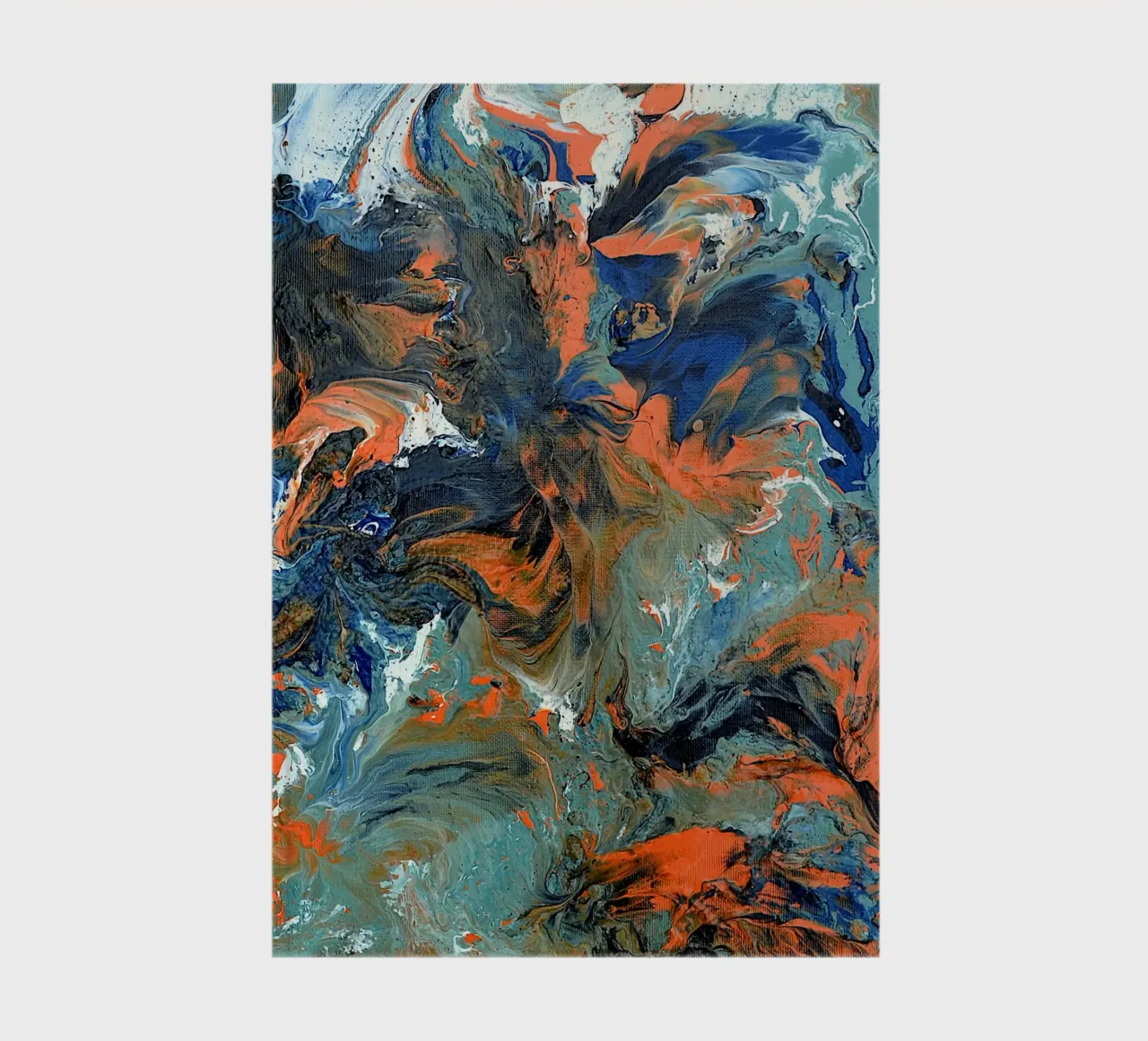 FLUIDITY notebook by Thierry Vobmann Abstract painting