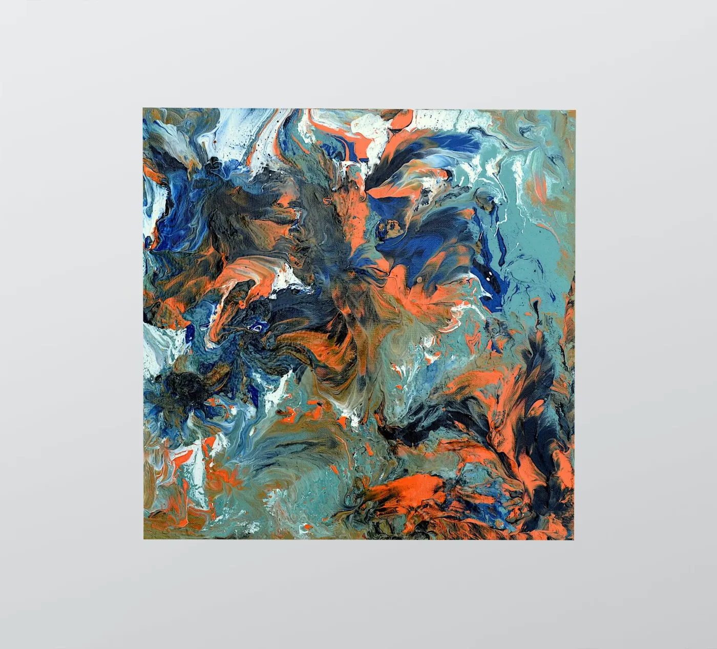 FLUIDITY sticker van Thierry Vobmann Abstract painting