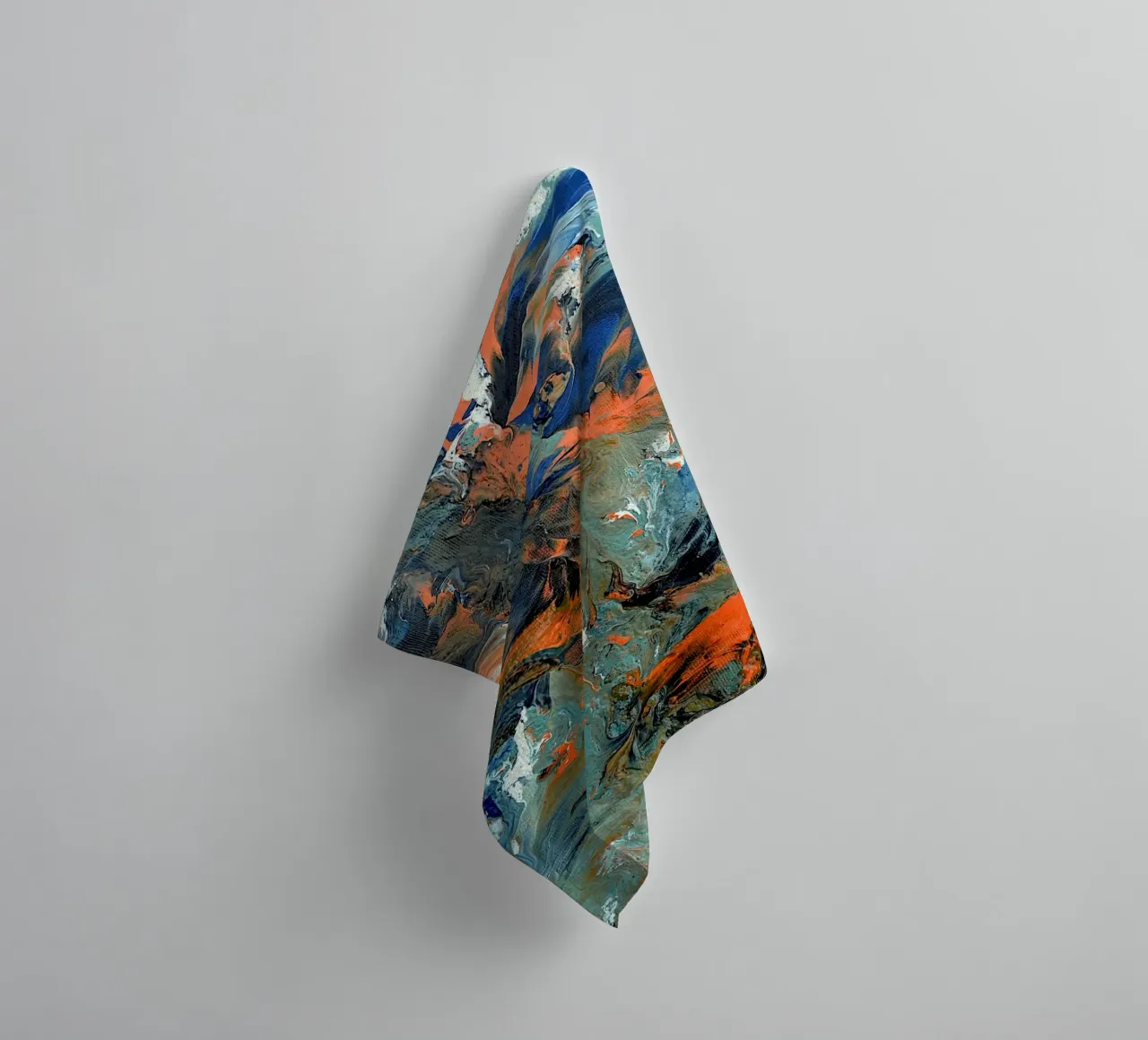 FLUIDITY towel by Thierry Vobmann Abstract painting