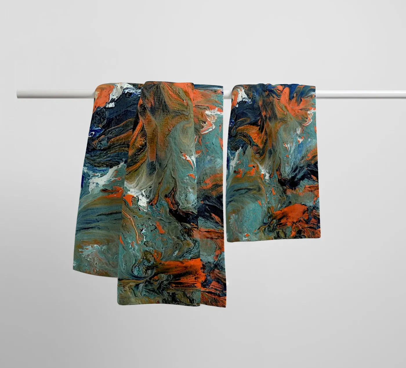 FLUIDITY Handtuch von Thierry Vobmann Abstract painting