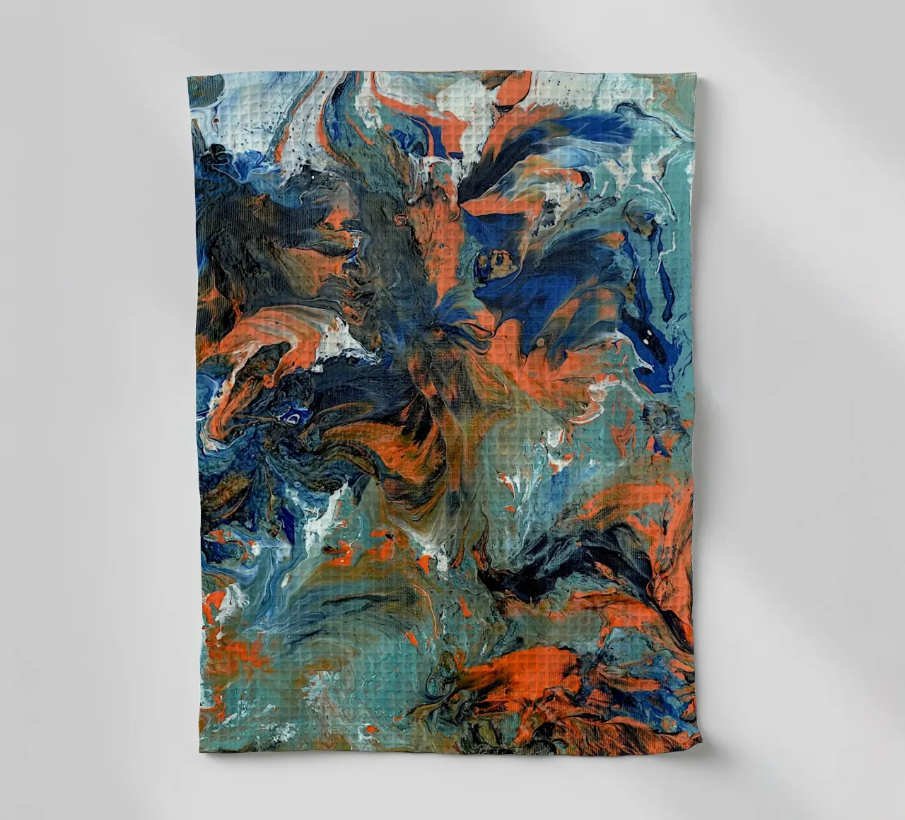 FLUIDITY theedoek van Thierry Vobmann Abstract painting