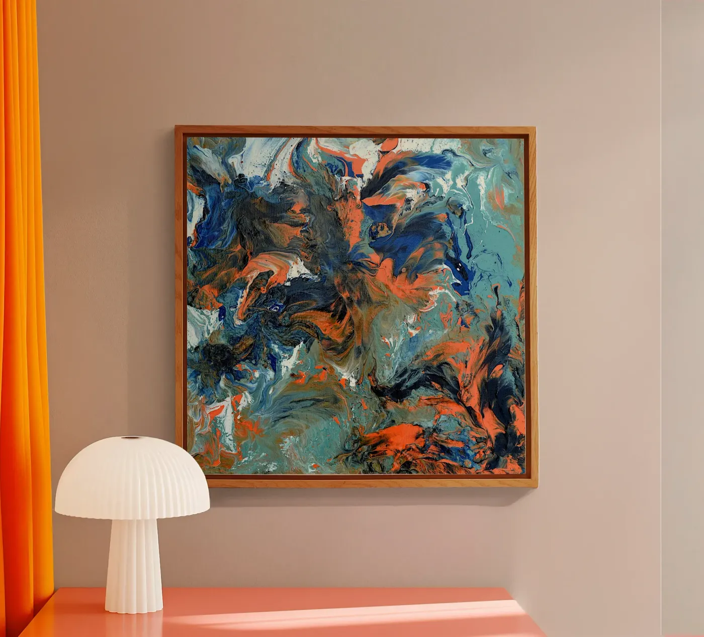 FLUIDITY acryl van Thierry Vobmann Abstract painting