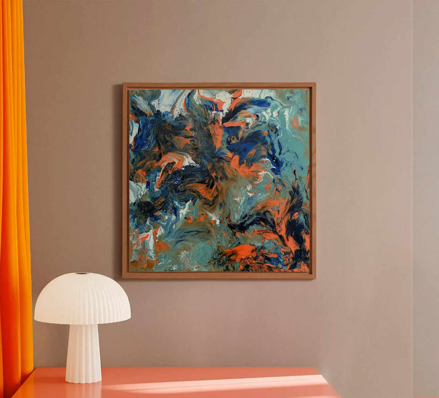 FLUIDITY forex-plaat van Thierry Vobmann Abstract painting