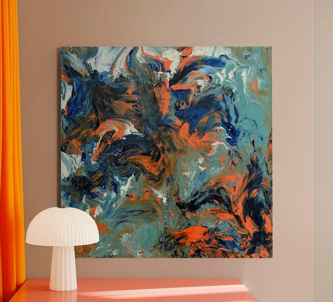 FLUIDITY alluminio dibond da Thierry Vobmann Abstract painting