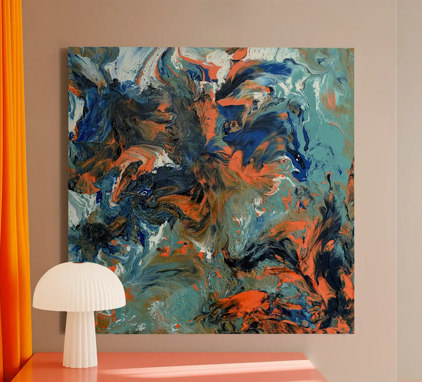 FLUIDITY toile de Thierry Vobmann Abstract painting