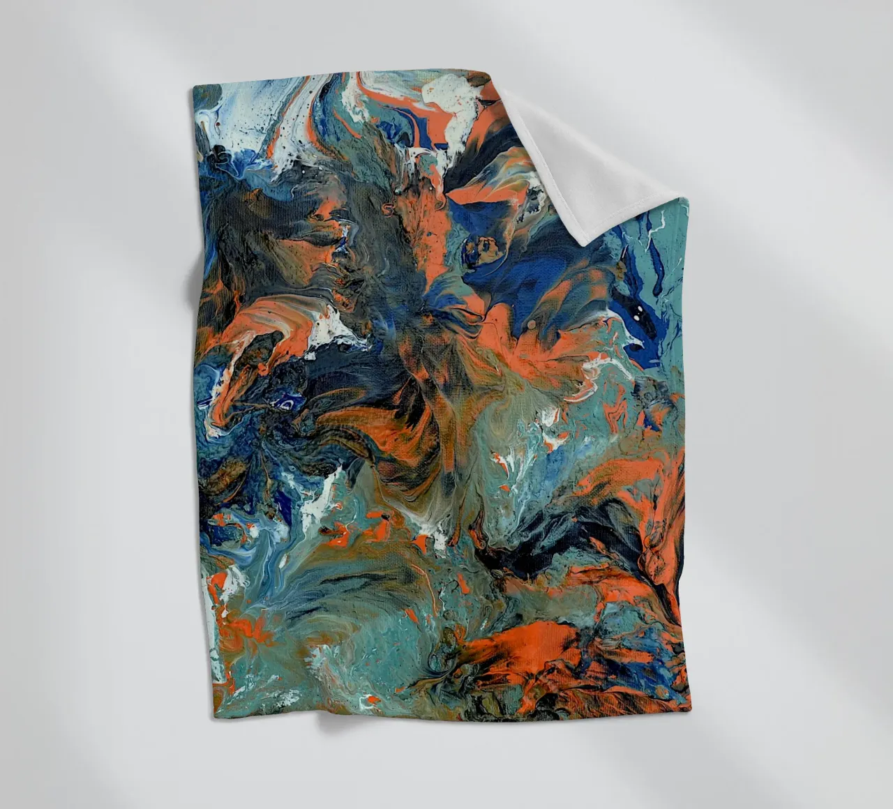 FLUIDITY Fleecedecke von Thierry Vobmann Abstract painting